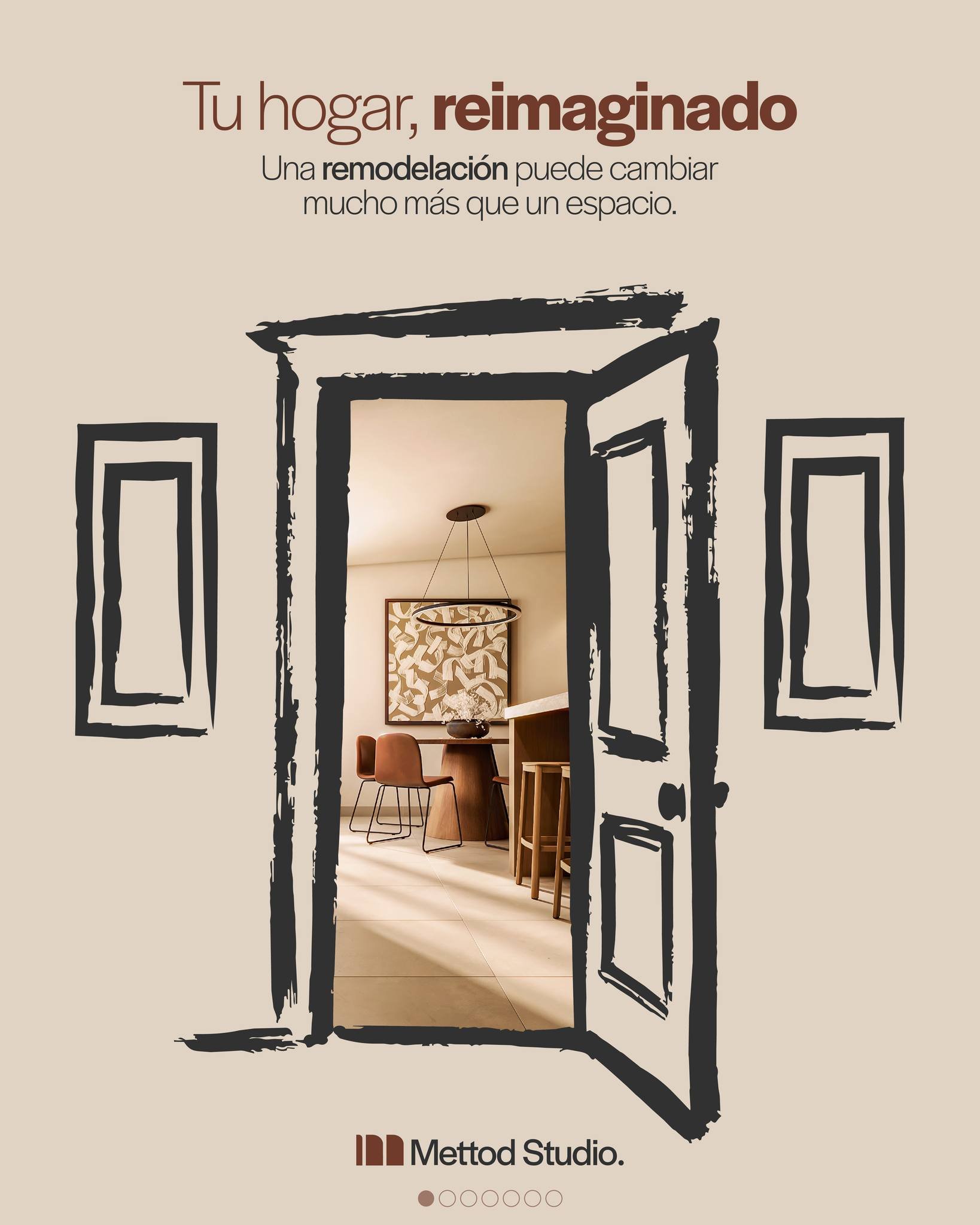 Tu hogar puede cambiar mucho m&aacute;s que su apariencia.

Una remodelaci&oacute;n bien desarrollada transforma la forma en que vives, aprovechas y disfrutas cada espacio.

Desliza para descubrir el antes y despu&eacute;s de este proyecto.

&iquest;