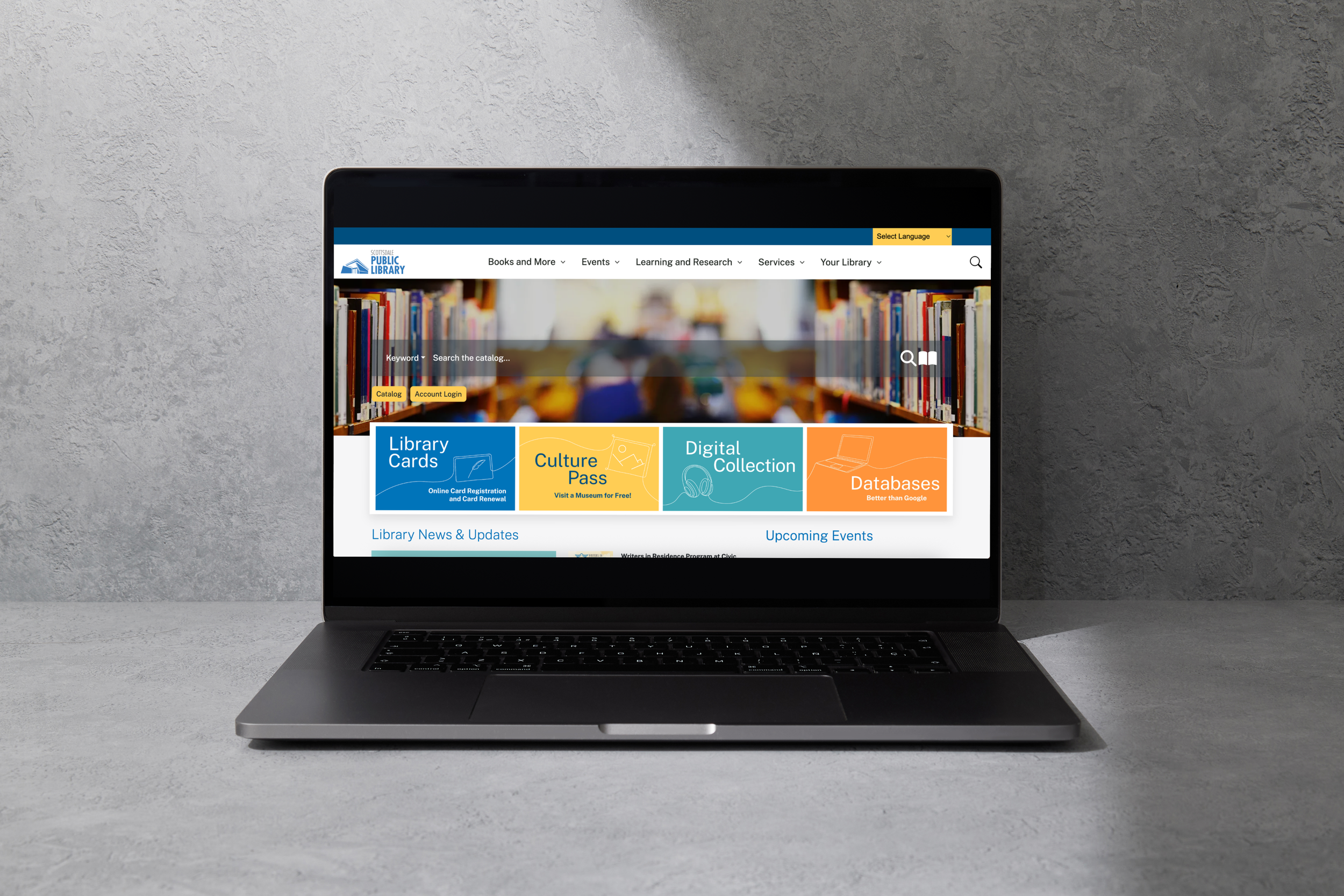 Scottsdale Public Library Website Redesign
