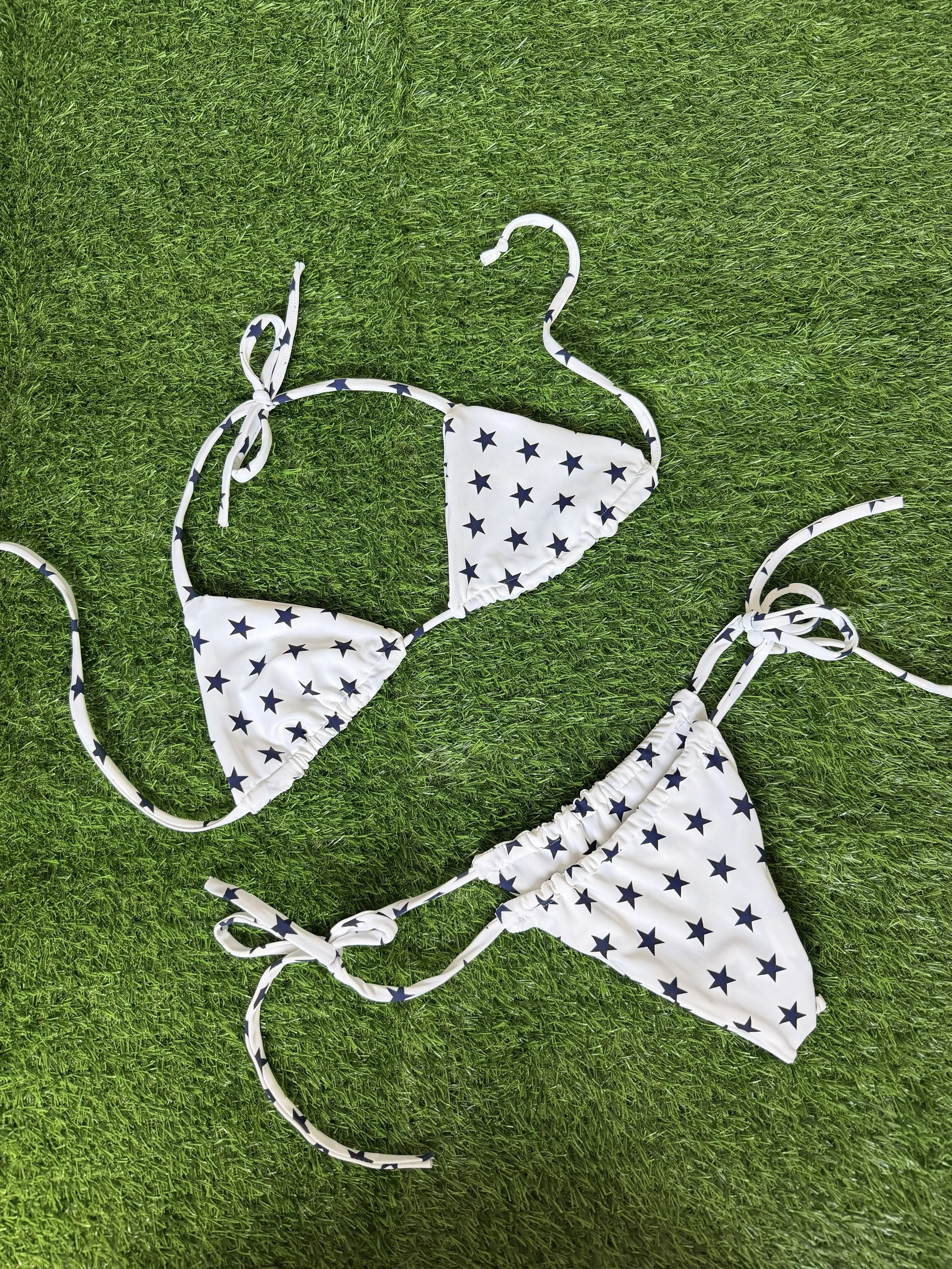 Star Print Bikini Set