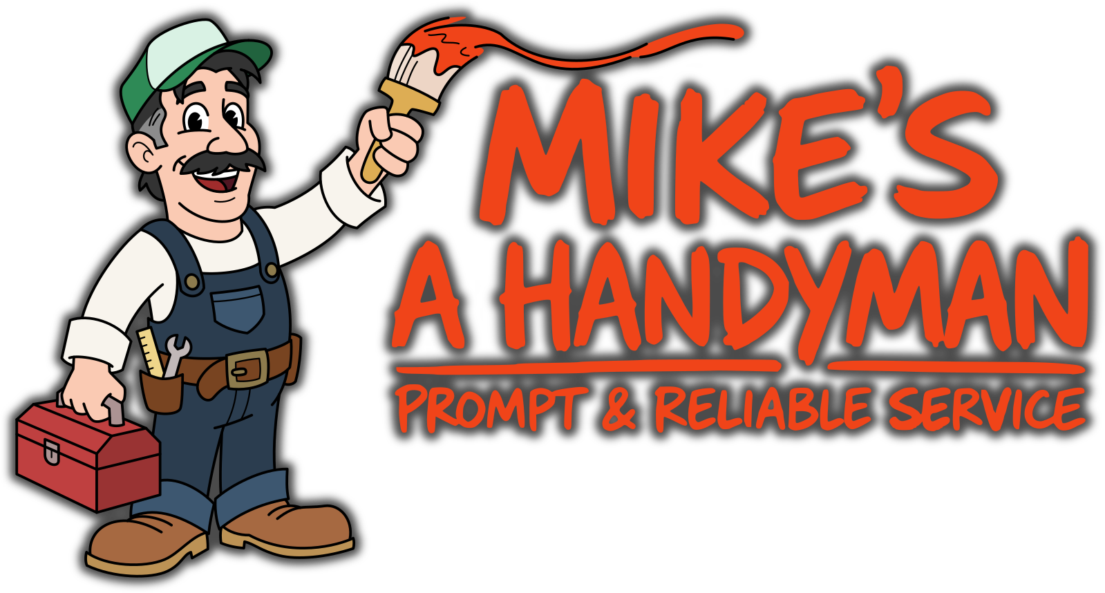The business logo and mascot for Mike's A Handyman