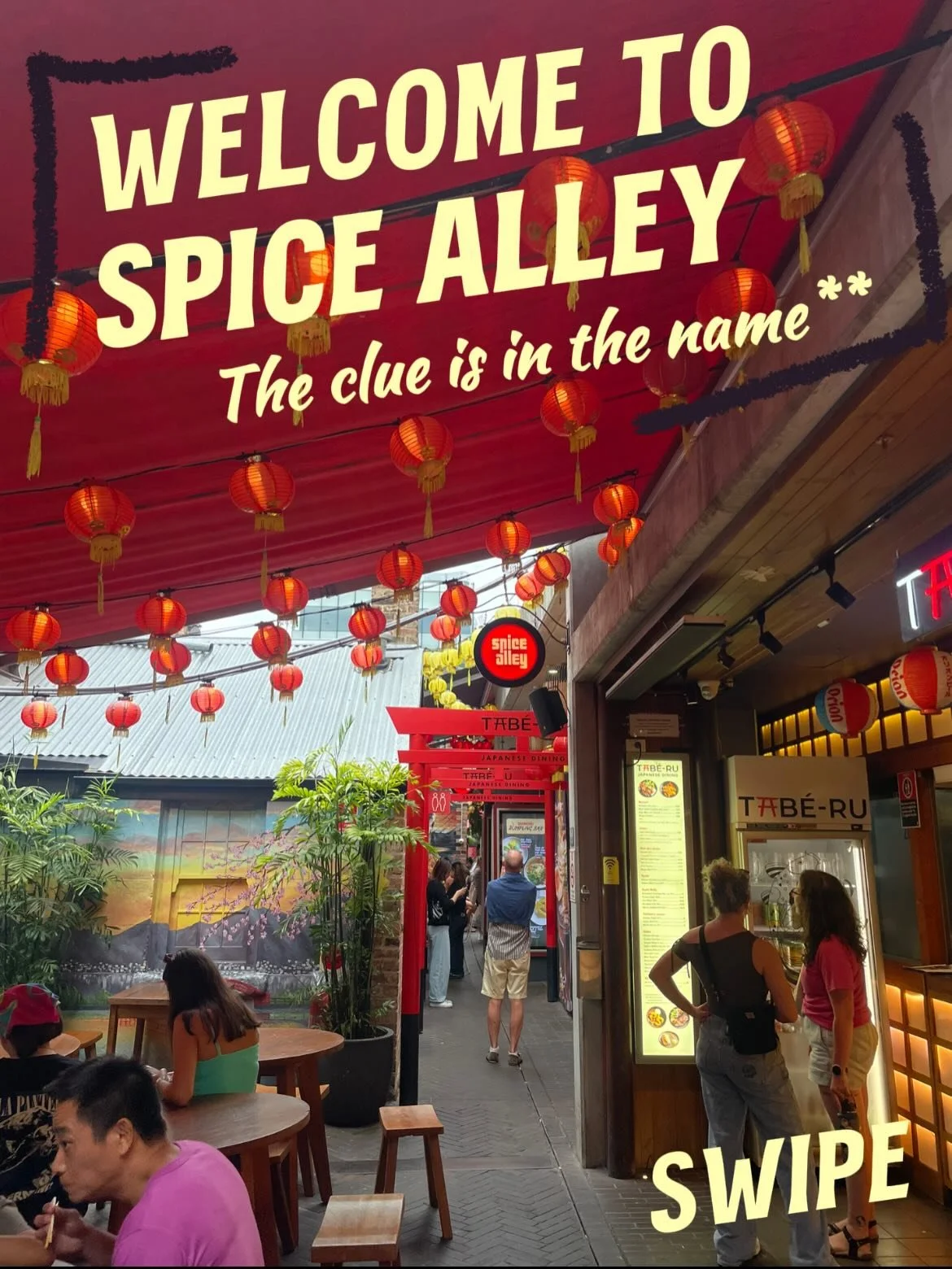 Spice Alley in Sydney 🌶️

The dream date night when you can&rsquo;t make your mind up on what you want. We had an insane Thai green curry with a beer for 13 dollars!! 

#sydney #spicealleysydney #spicealley
