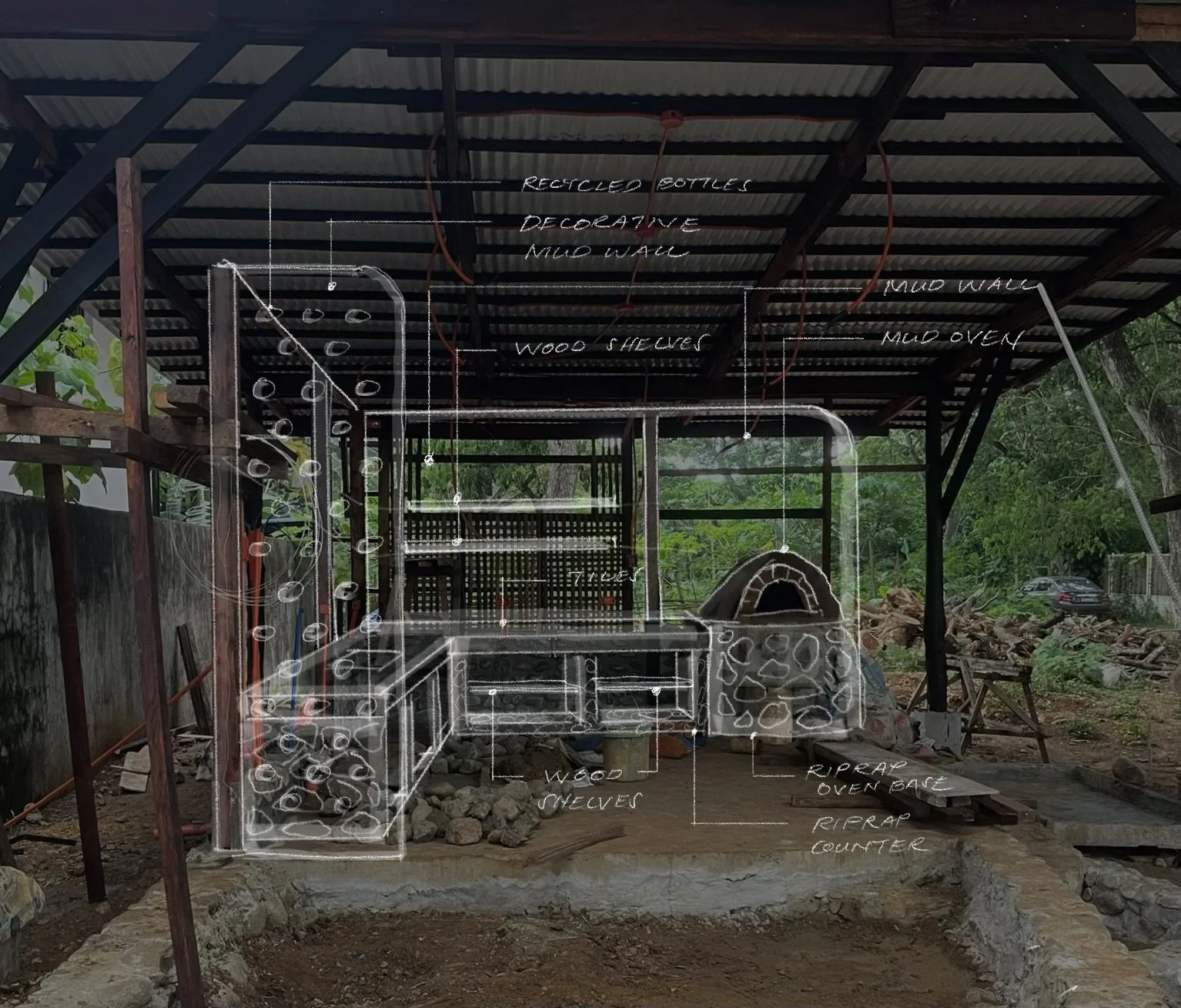 COMMUNITY BUILD: Mud wall - Day 1