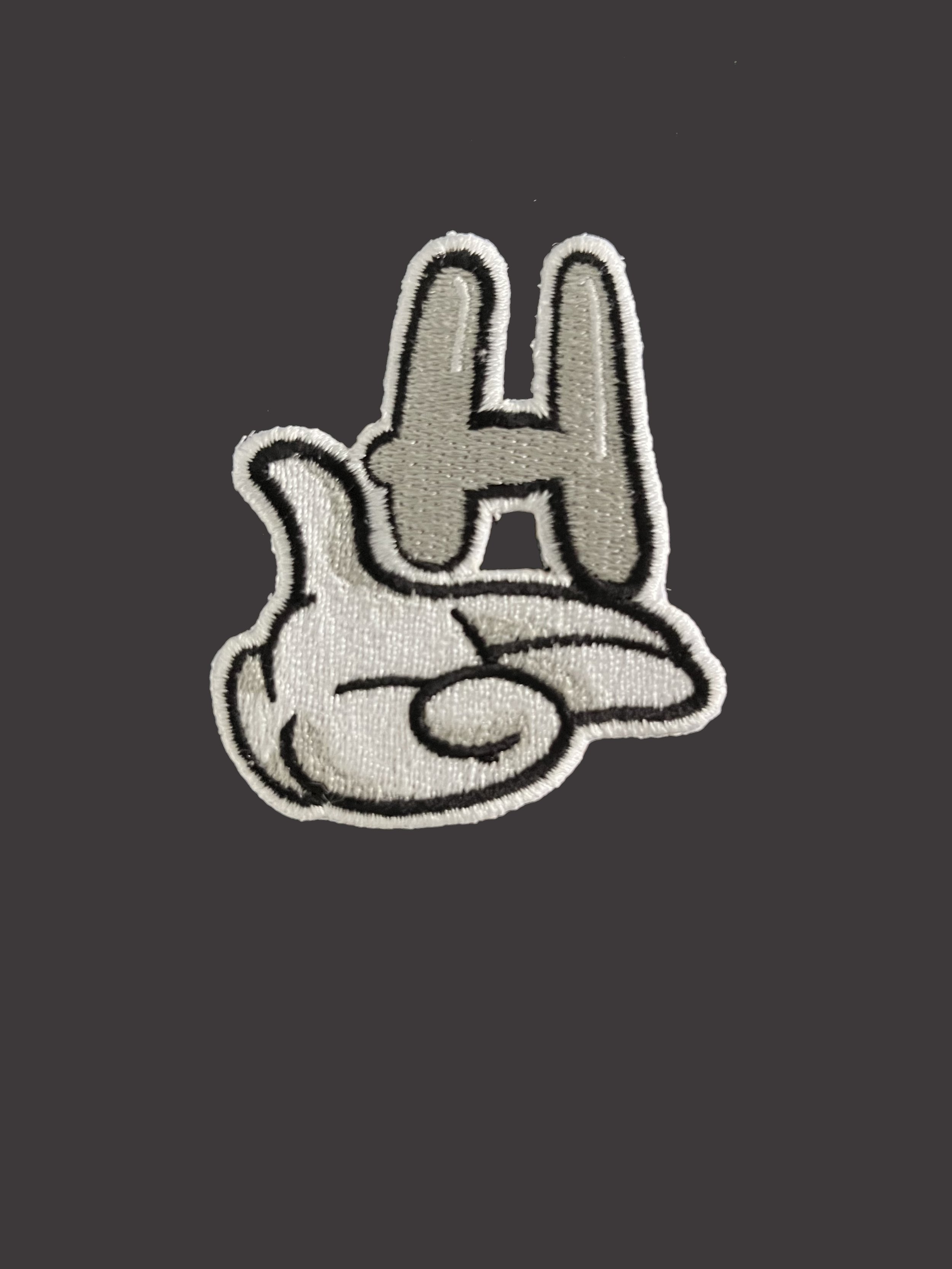 Hip Pop Hand embroidered iron-on patch