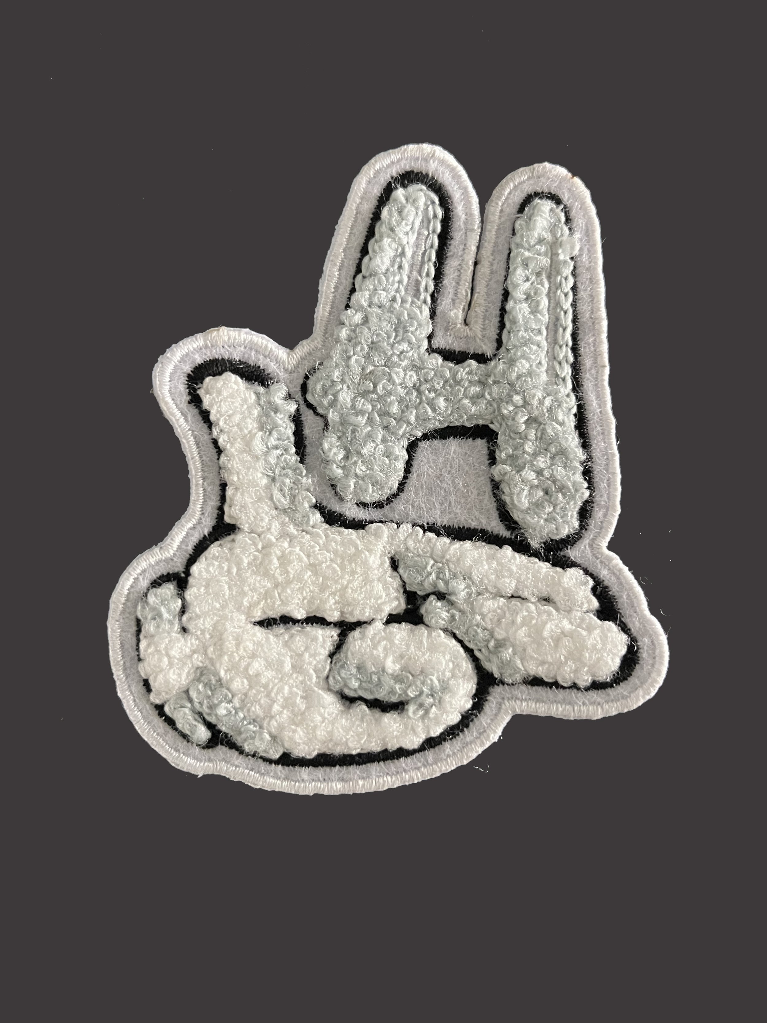 Hip Pop Hand chenille iron-on patch