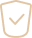 A checkmark inside a circle, indicating approval or correctness.