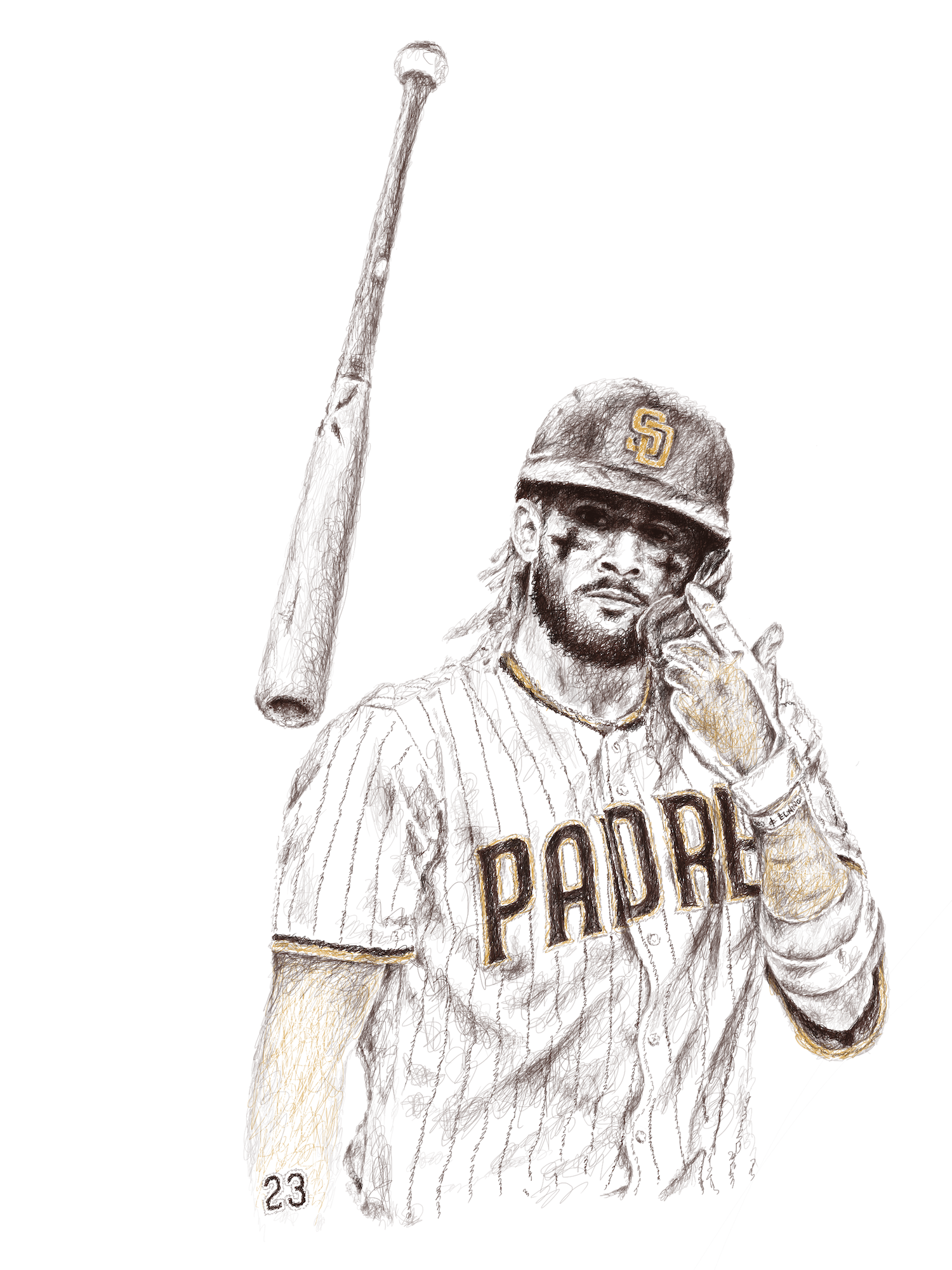 23 / tatis jr., 2021, digital [procreate]