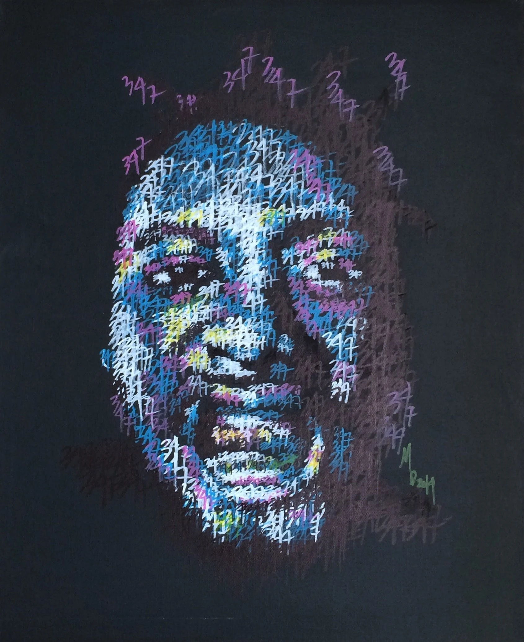347 / odb, 2016, acrylic on canvas