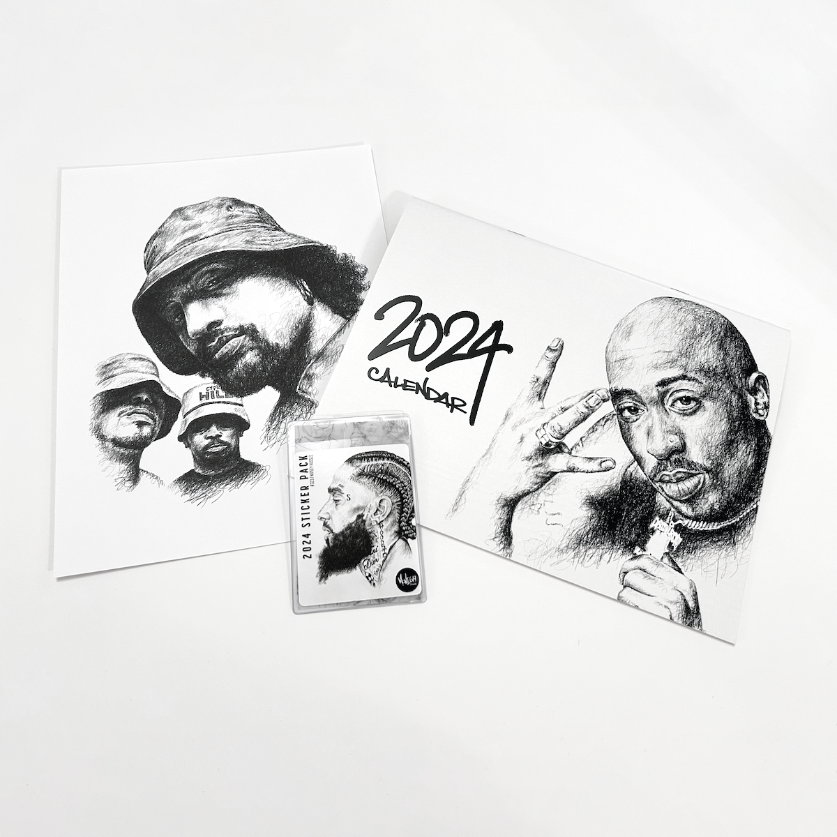 Calendar, Sticker Pack, and Print