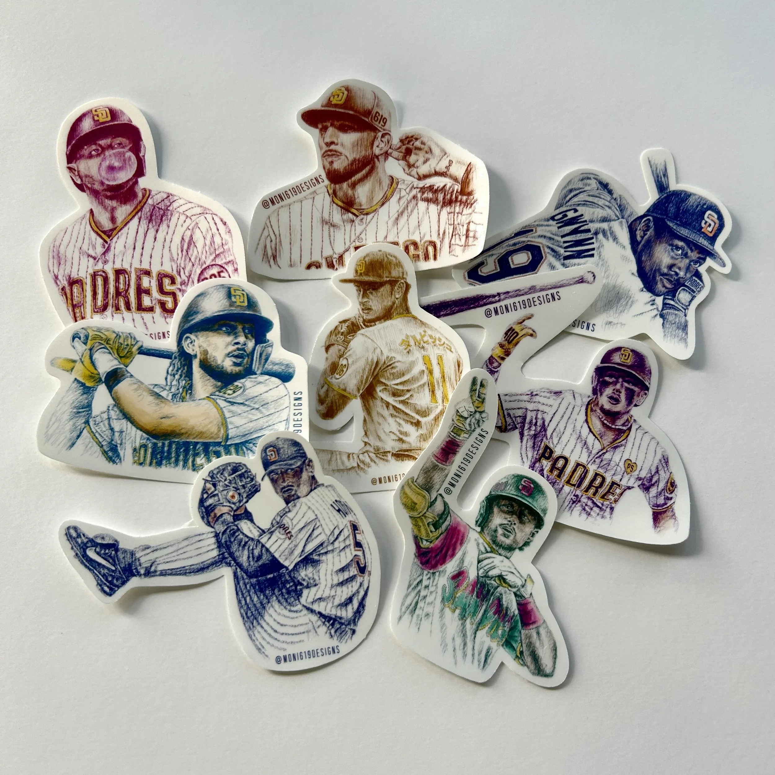 2024 Padres Sticker Pack Collection