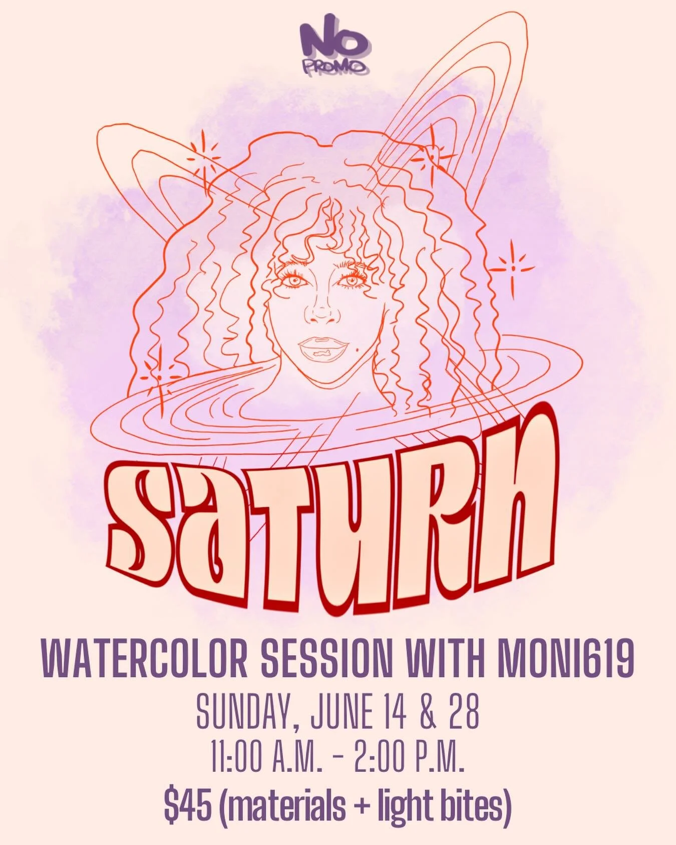 a slow painting experience with this custom portrait of @sza 🪐
&bull; we&rsquo;ll be listening to LANA in its entirety during our session
&bull;bring a friend or come solo
&bull;a perfect opportunity to unplug and be creative on a Sunday morning

$4