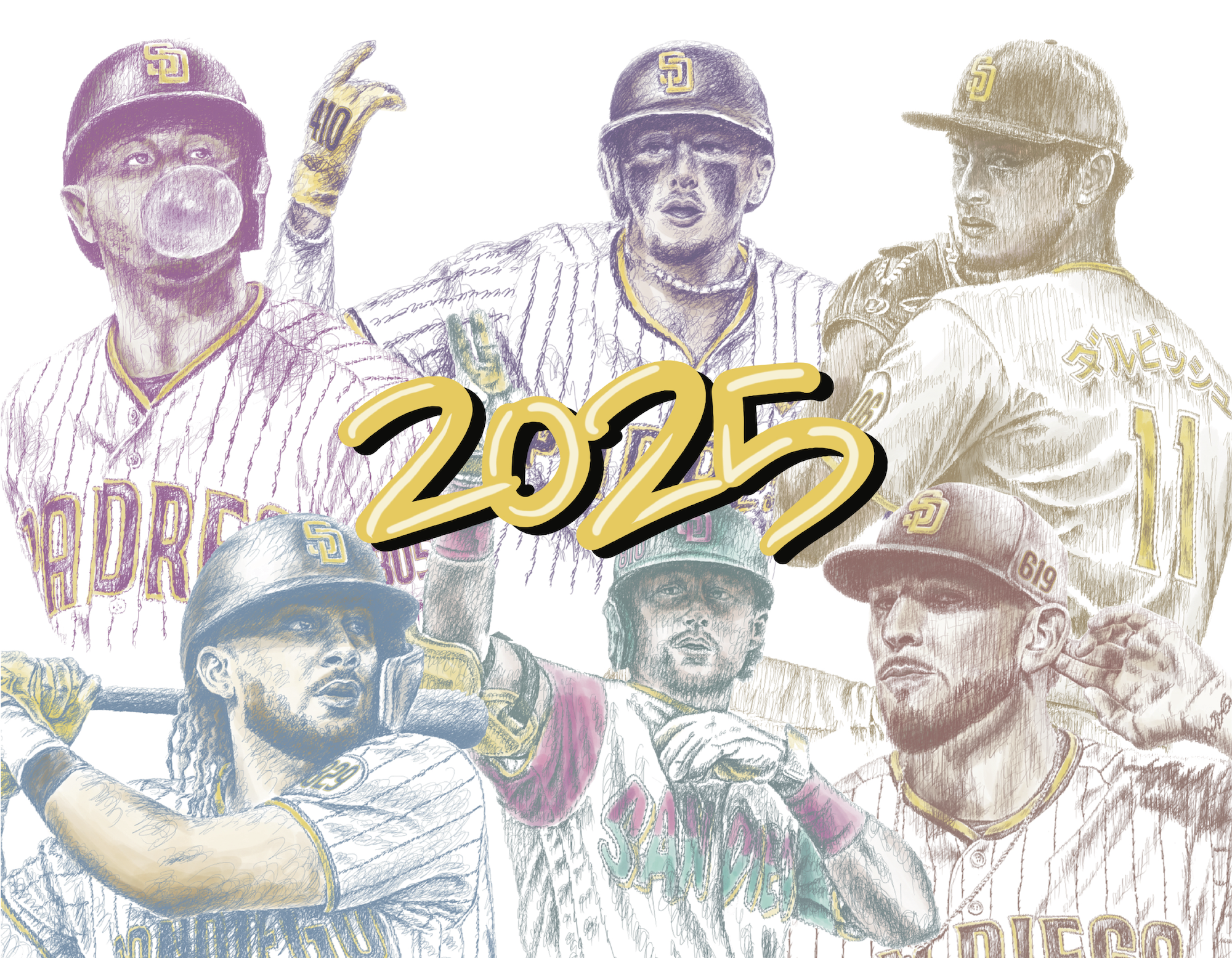 2025 Padres Calendar Cover