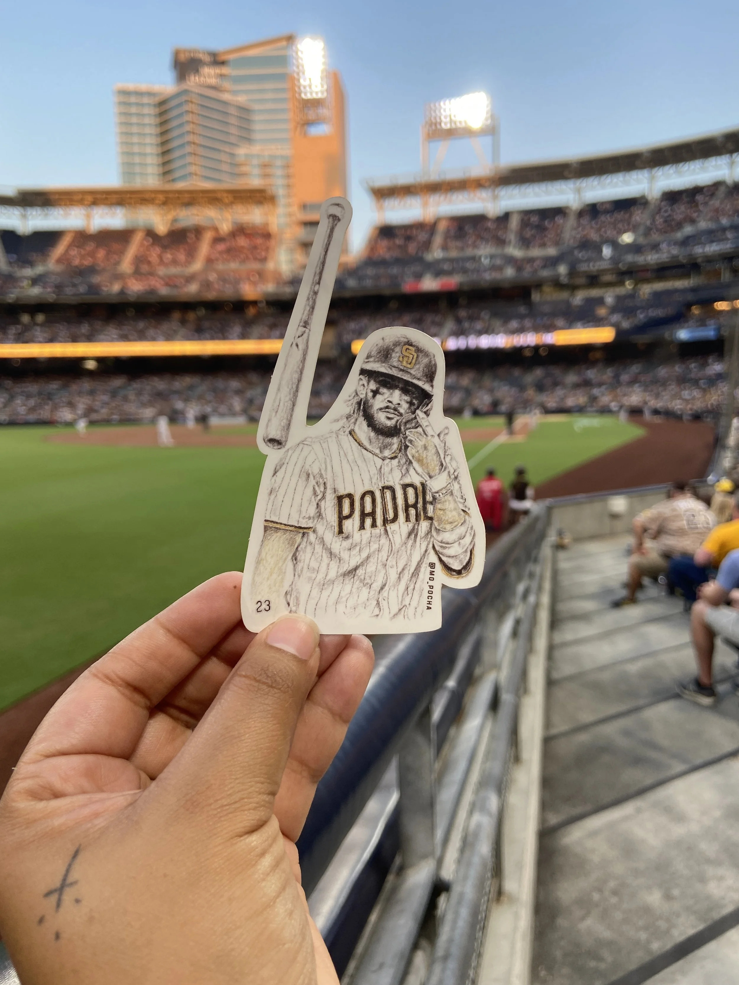 Tatis Jr. sticker at Petco Park