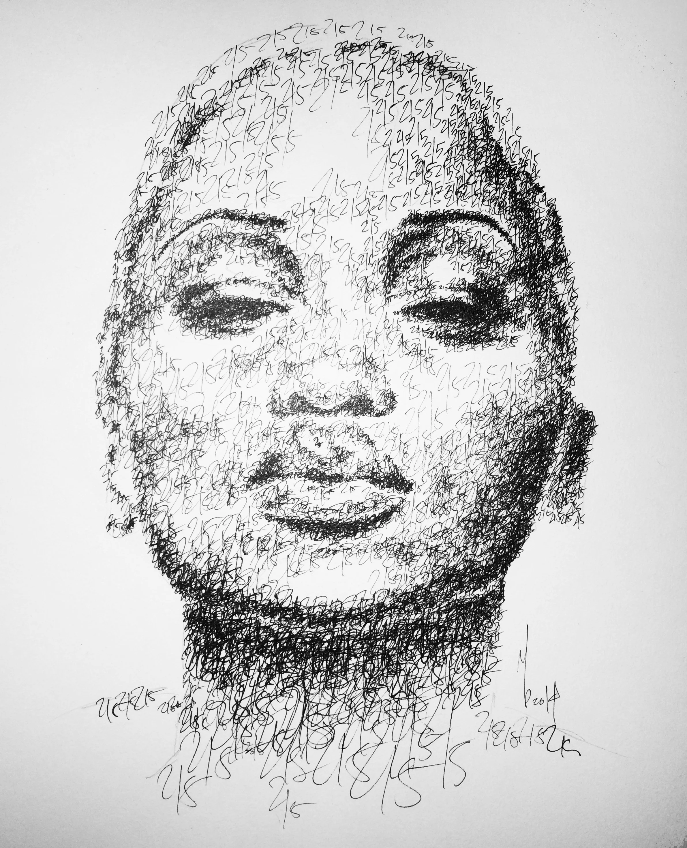 215 / eve, 2014, pen on paper