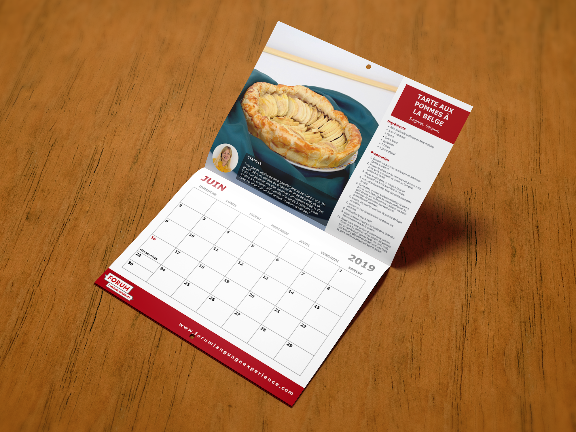 2019 Forum French Recipe Calendar