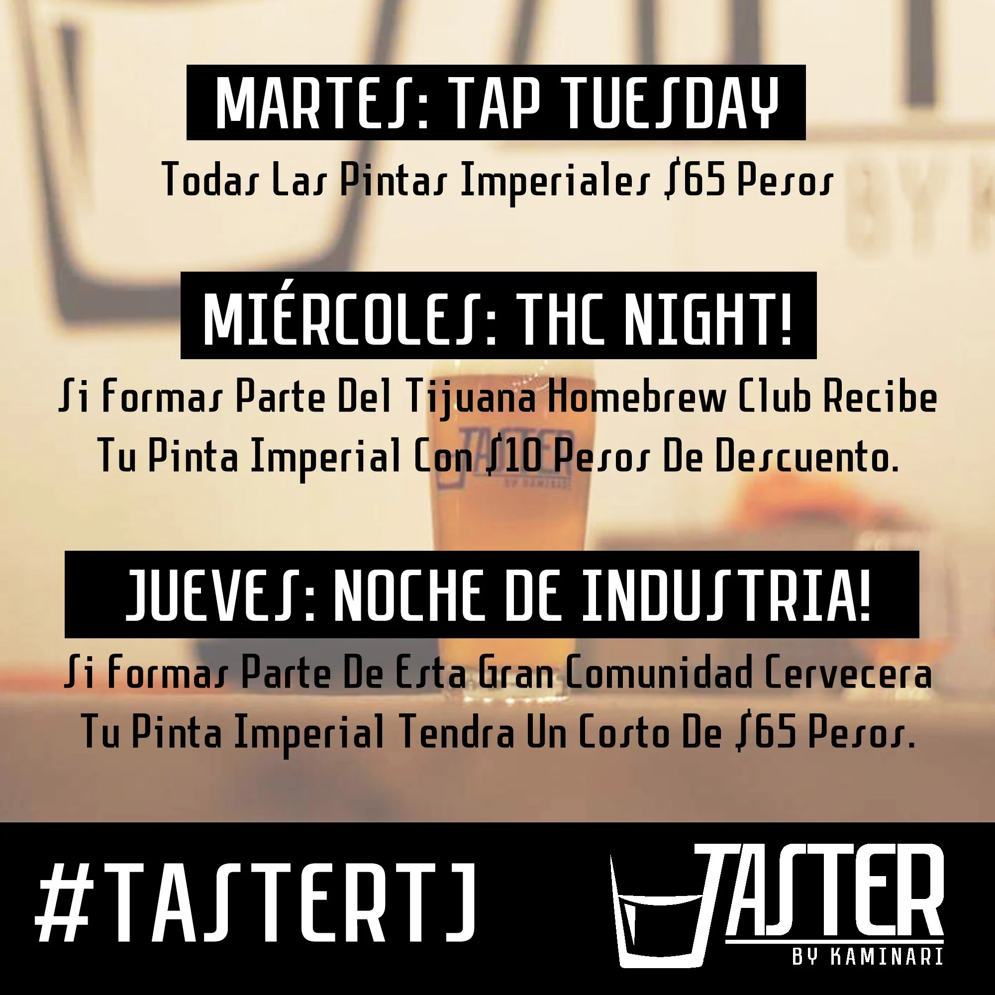 Taster, Social Media Events Template
