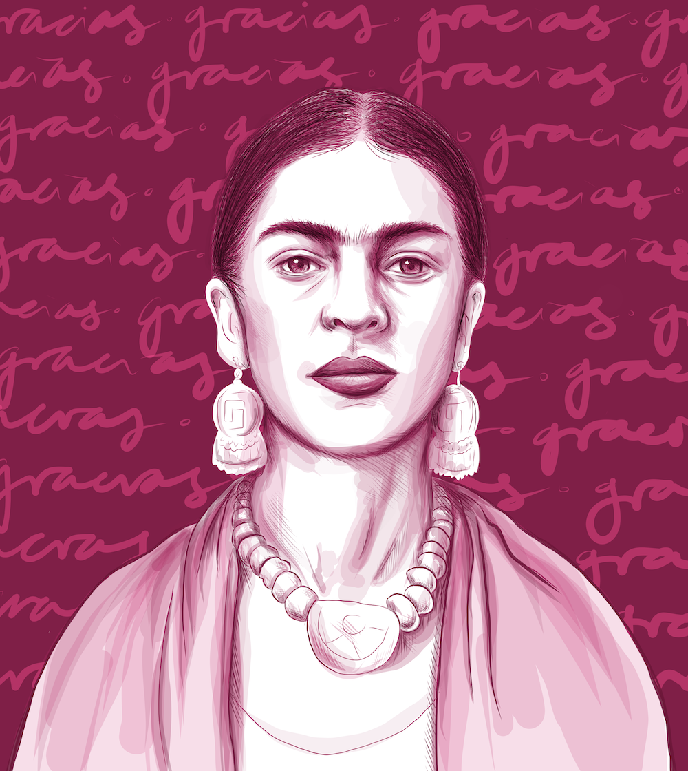 gracias / frida, 2018, digital [adobe draw]