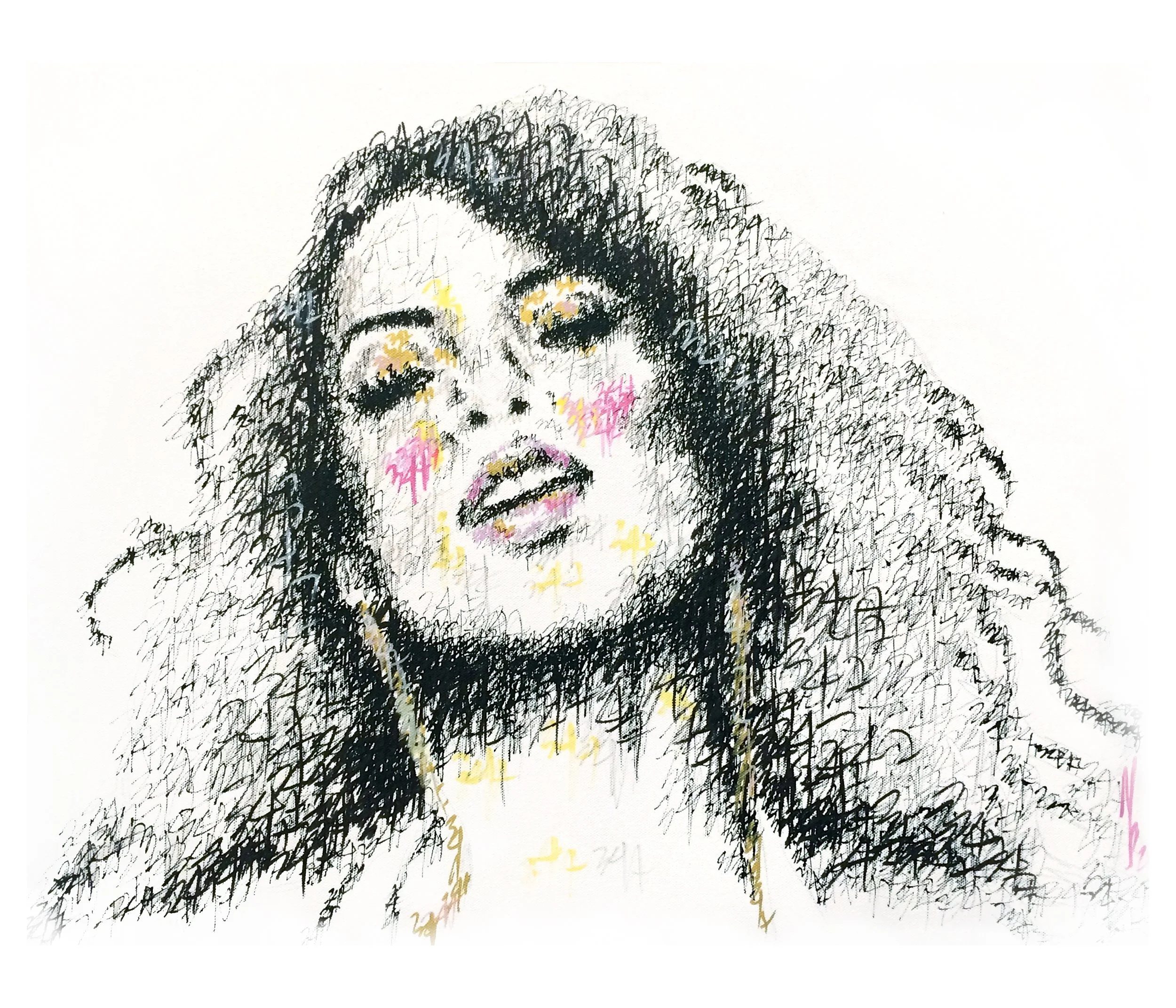 347 / aaliyah, 2014, acrylic on canvas