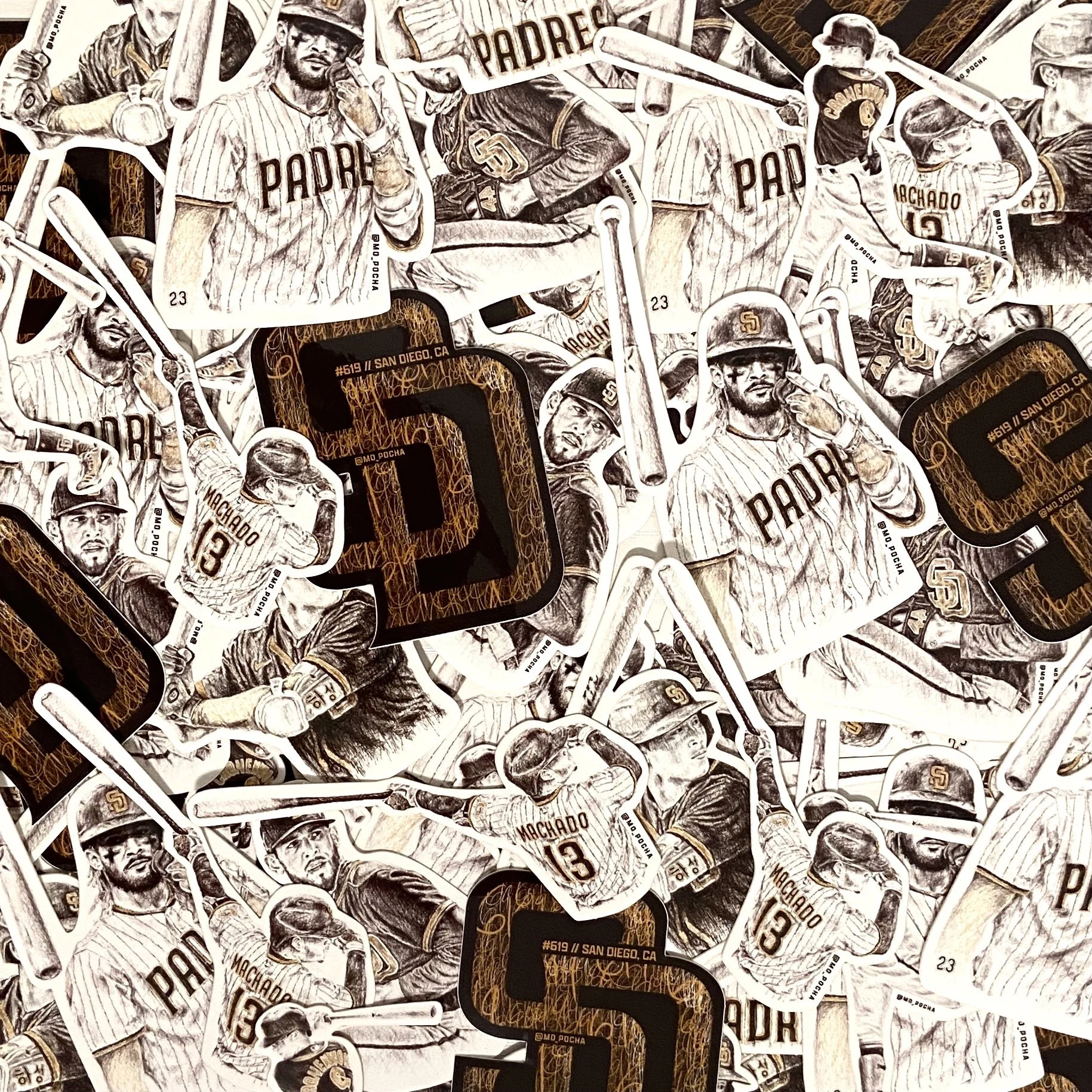 2021 Padres Sticker Collection