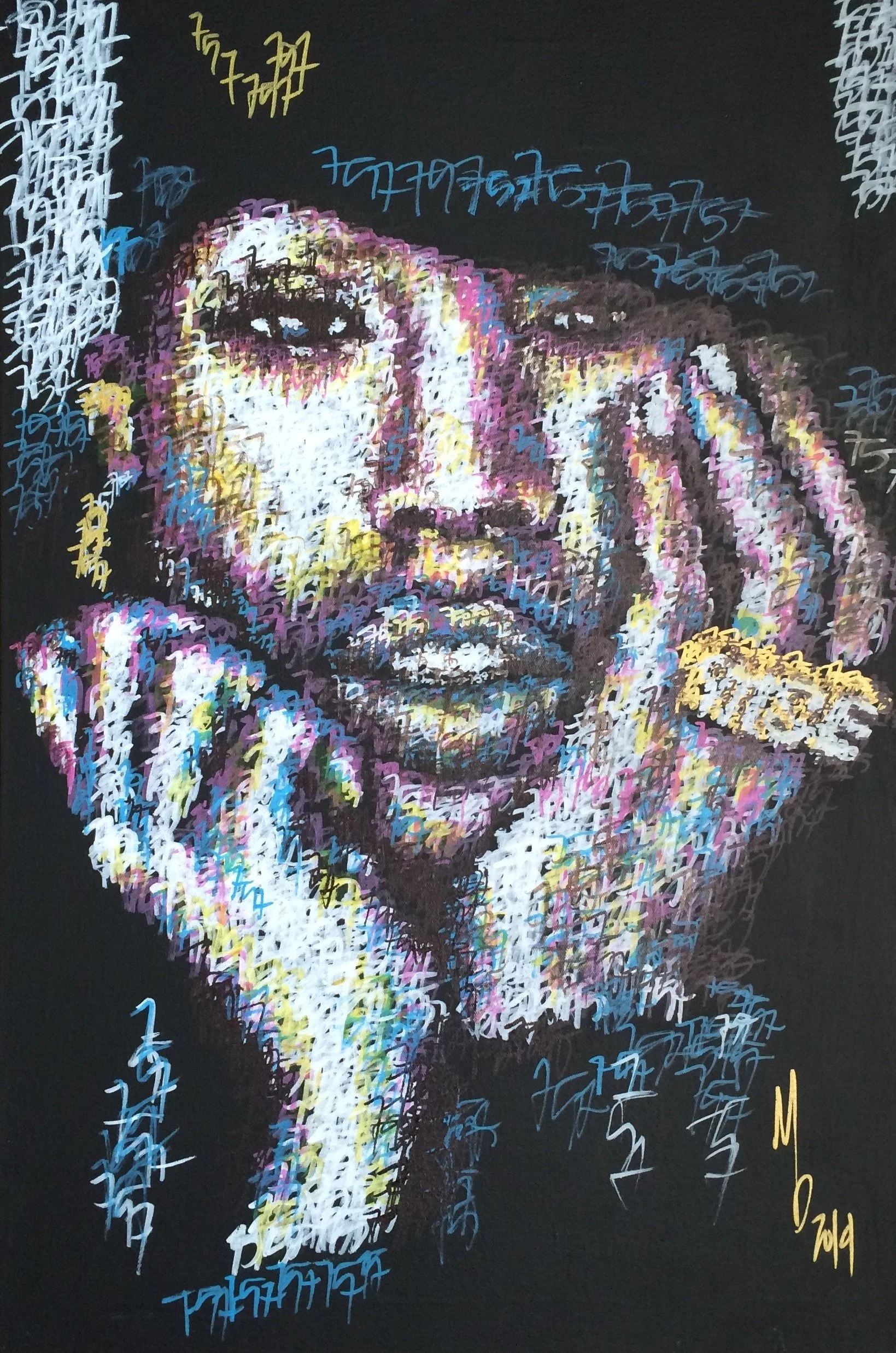 717 / missy elliot, 2015, acrylic on canvas