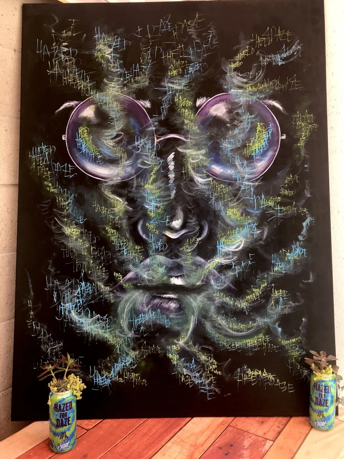 Hazed 4 Daze, 36x48, acrylic on canvas