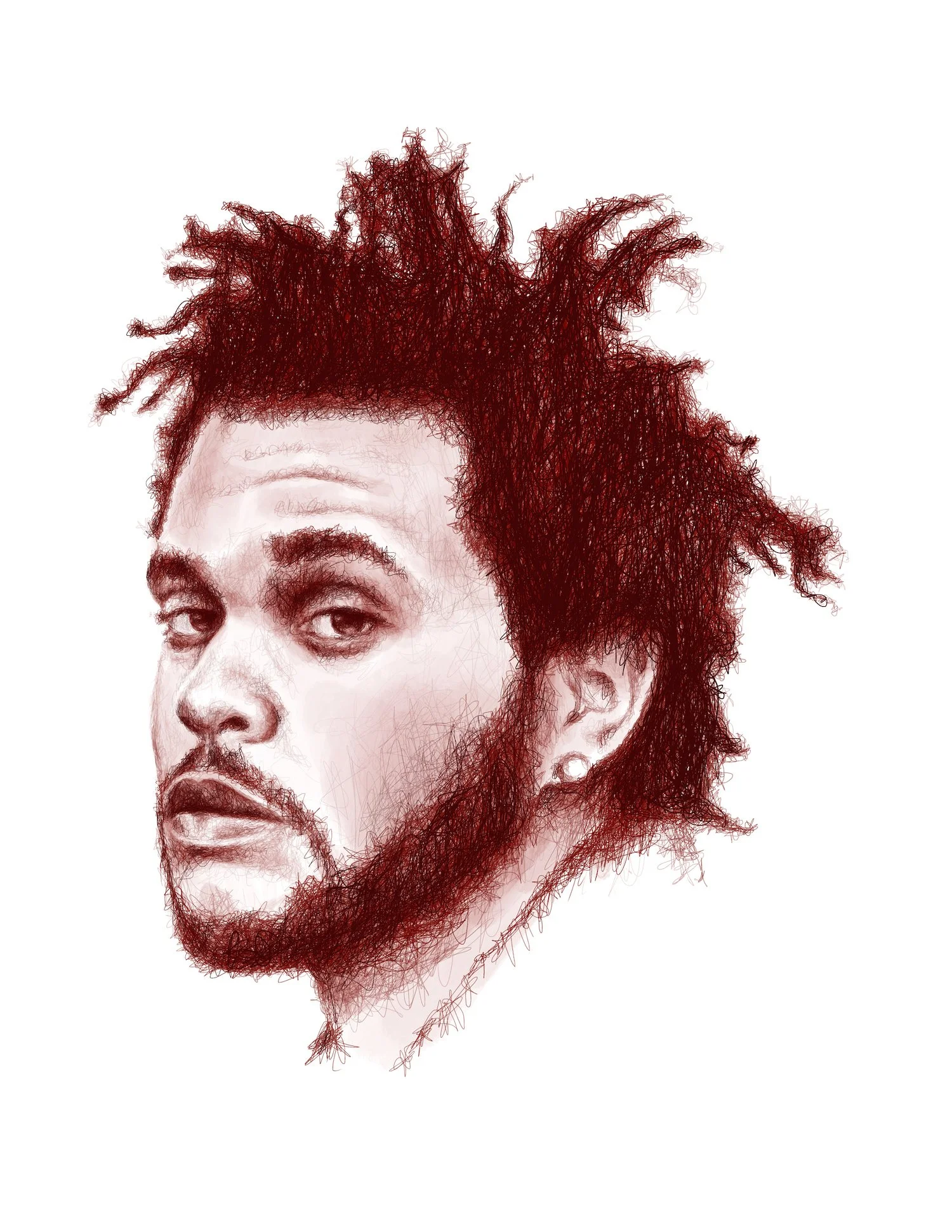 416 / the weeknd, 2021, digital [procreate]
