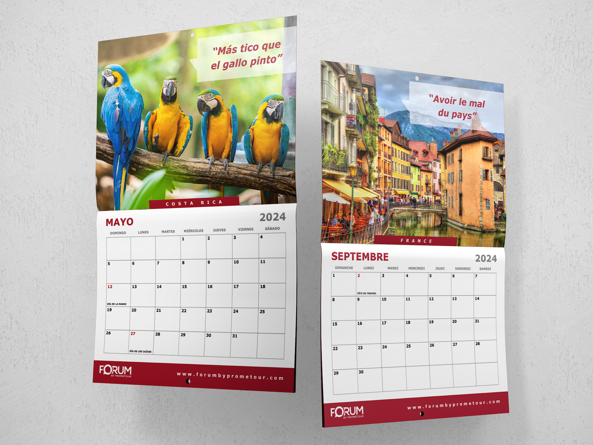 2024 Forum Spain and French Calendars