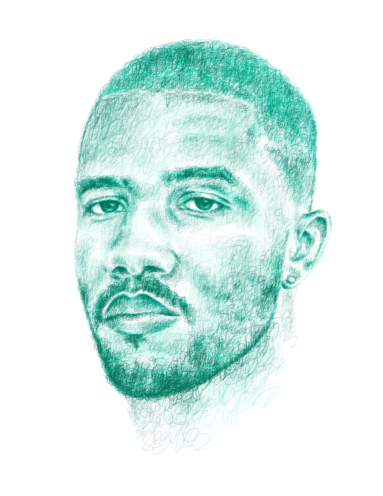 562 / frank ocean, 2021, digital [procreate]