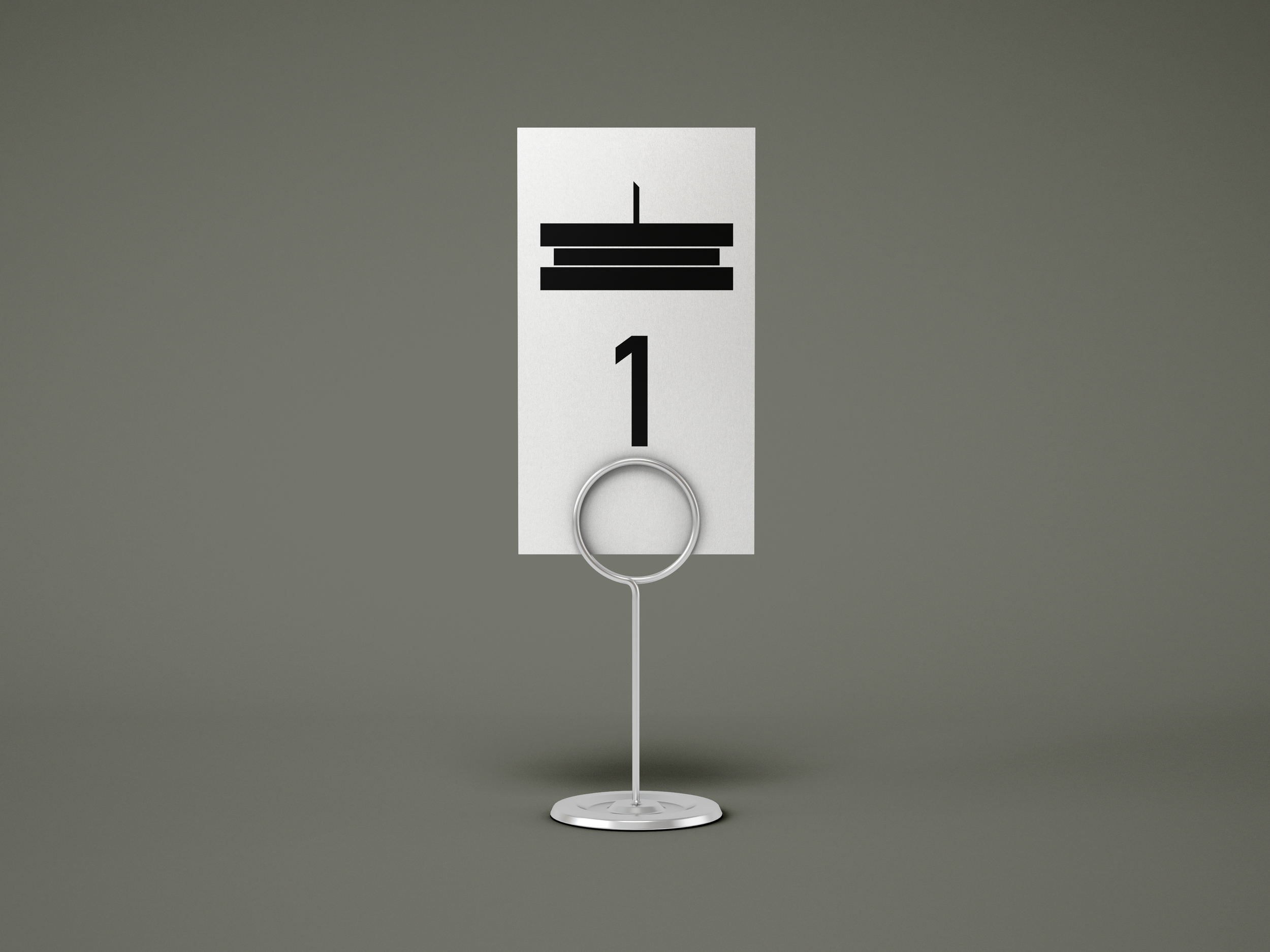 Luciernaga table sign mock up