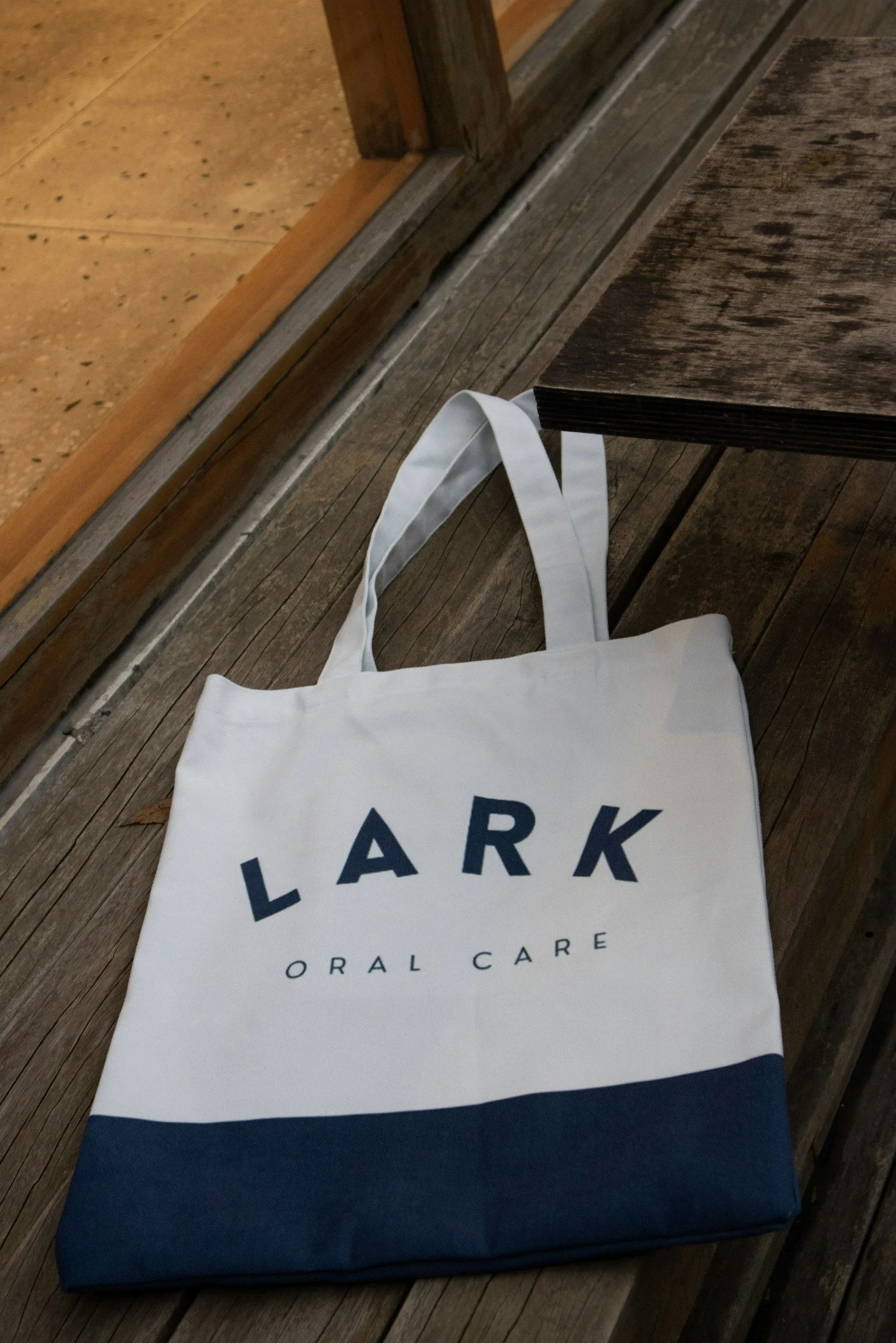 Tote bags with custom logo.