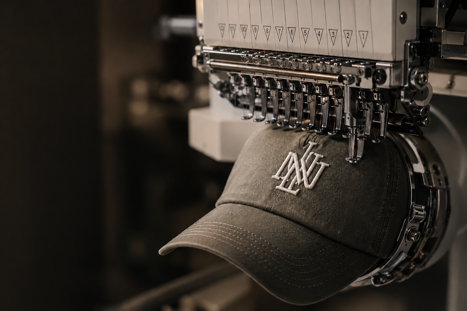 Embroidery on hat
