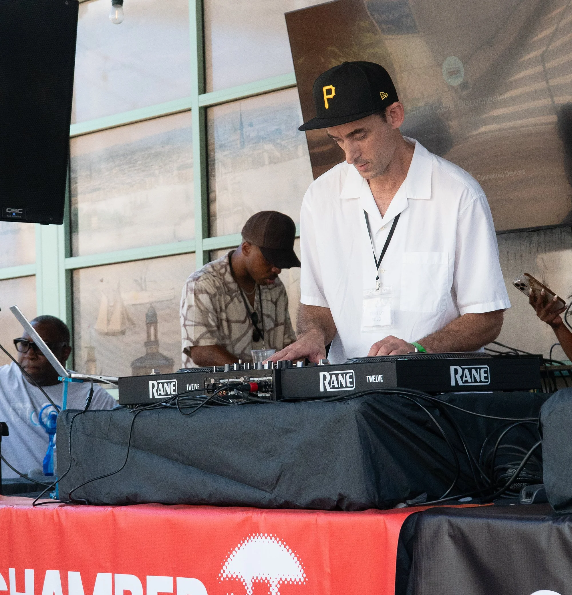 DJ Rest performing at the 2026 Chamber 215 prelims at Liberty Point