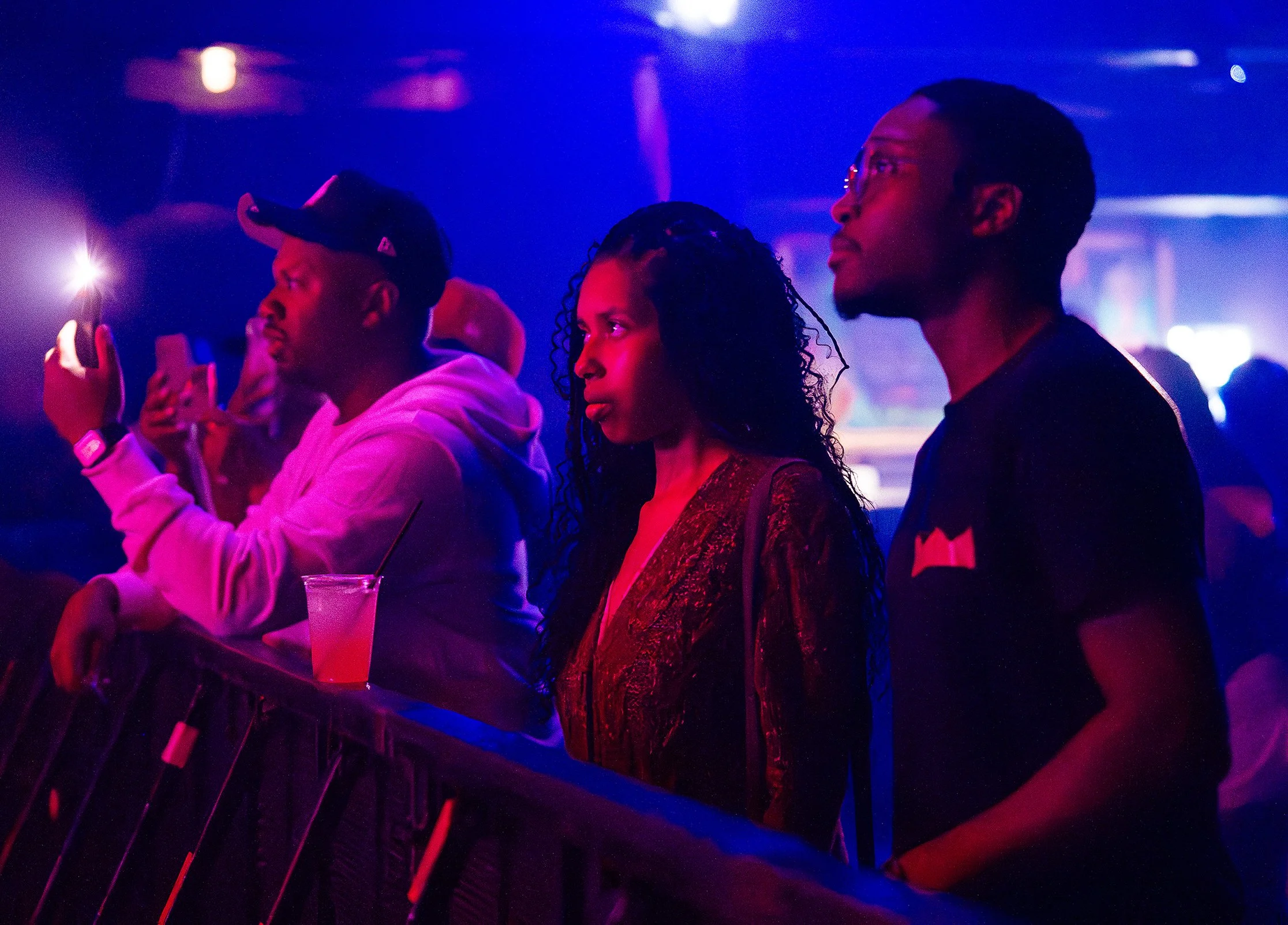 Chamber 215 crowd in front row at Franklin Music Hall