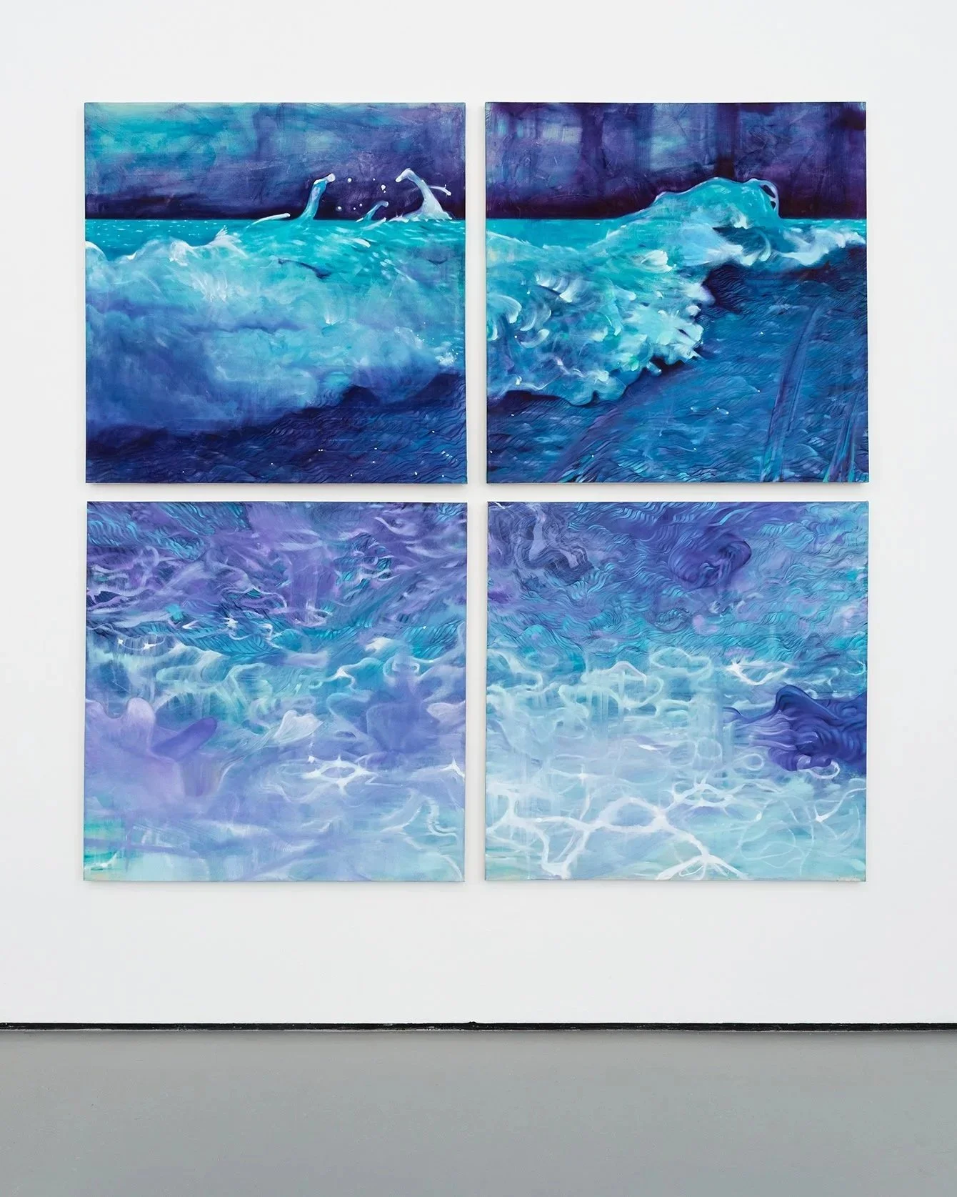 Repository for the Deep, 2026, oil on canvas, 123” h x 123”w x 2”d