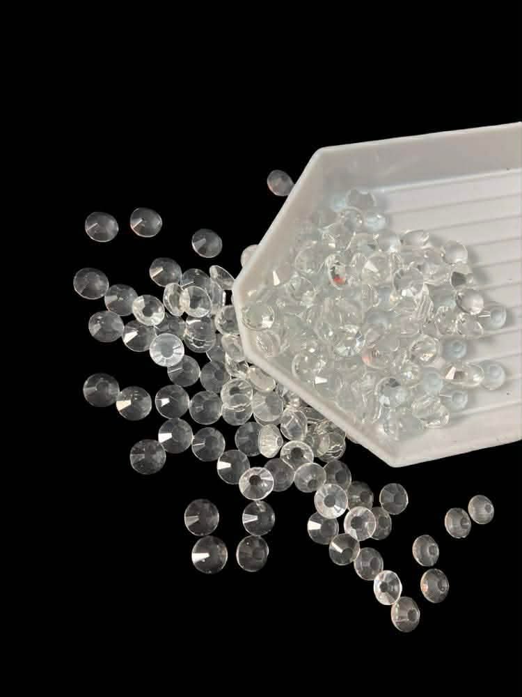 Transparent  Clear Nude Glass Rhinestones