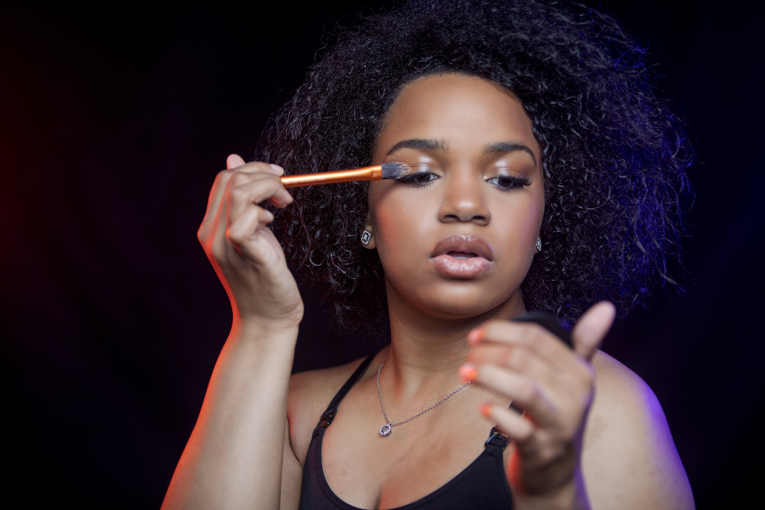 Our CEO, Destiny Smith on set for the first photo shoot of DESTIND BEAUTY LLC.