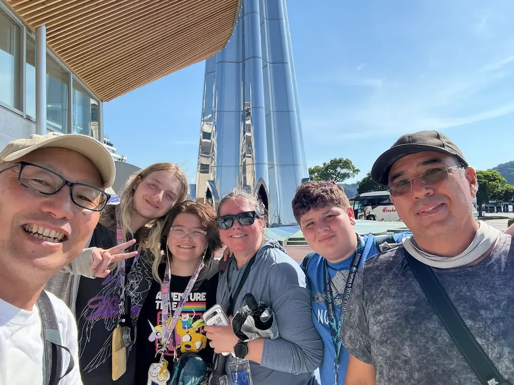 photo after the tour at the cruise port