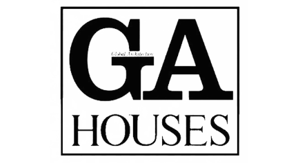 Logo for GA Houses, a company specializing in architectural or housing services