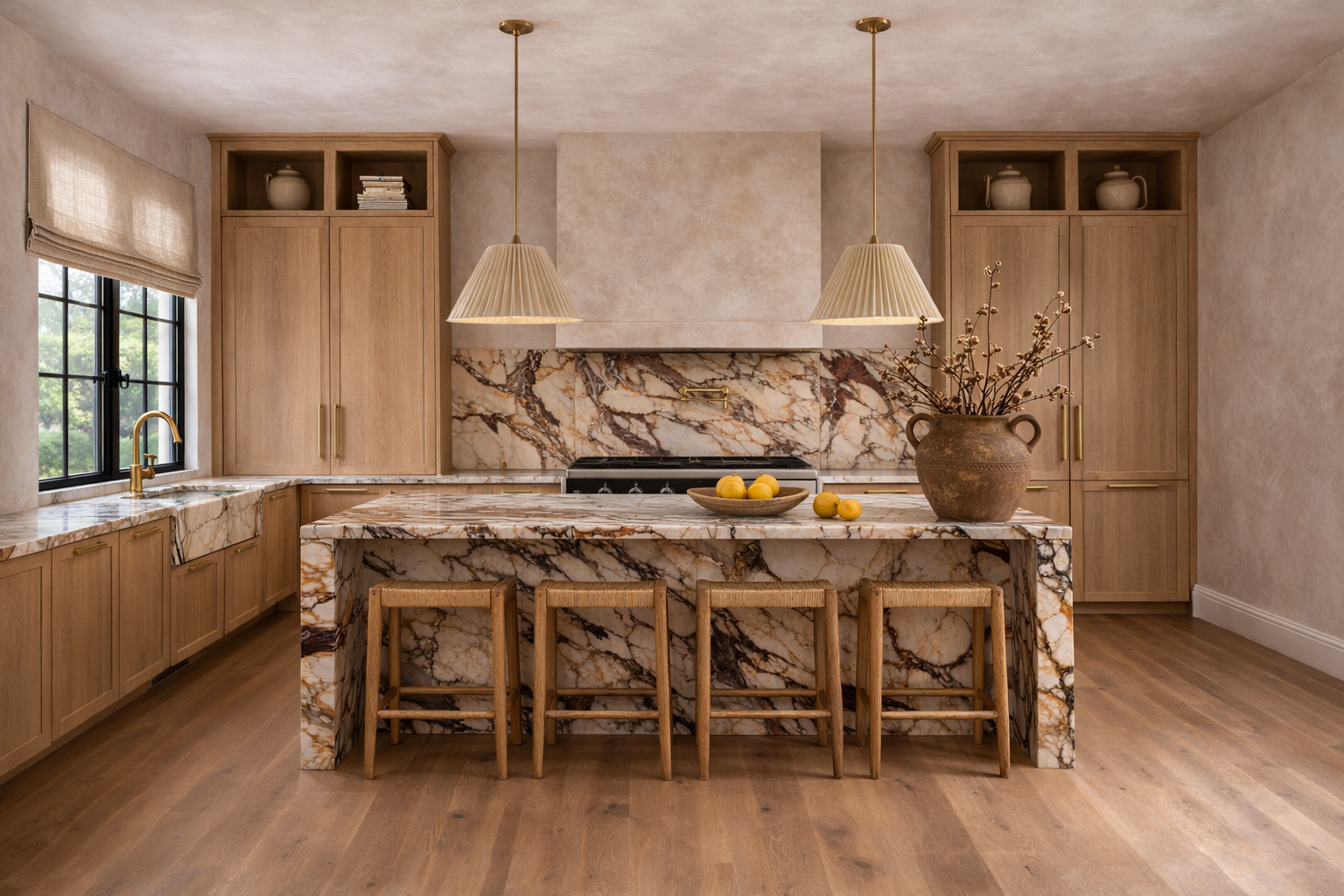 The Milton Estate Kitchen: Why We Chose Whitewashed Oak, Calacata Viola, and Limewash&nbsp;