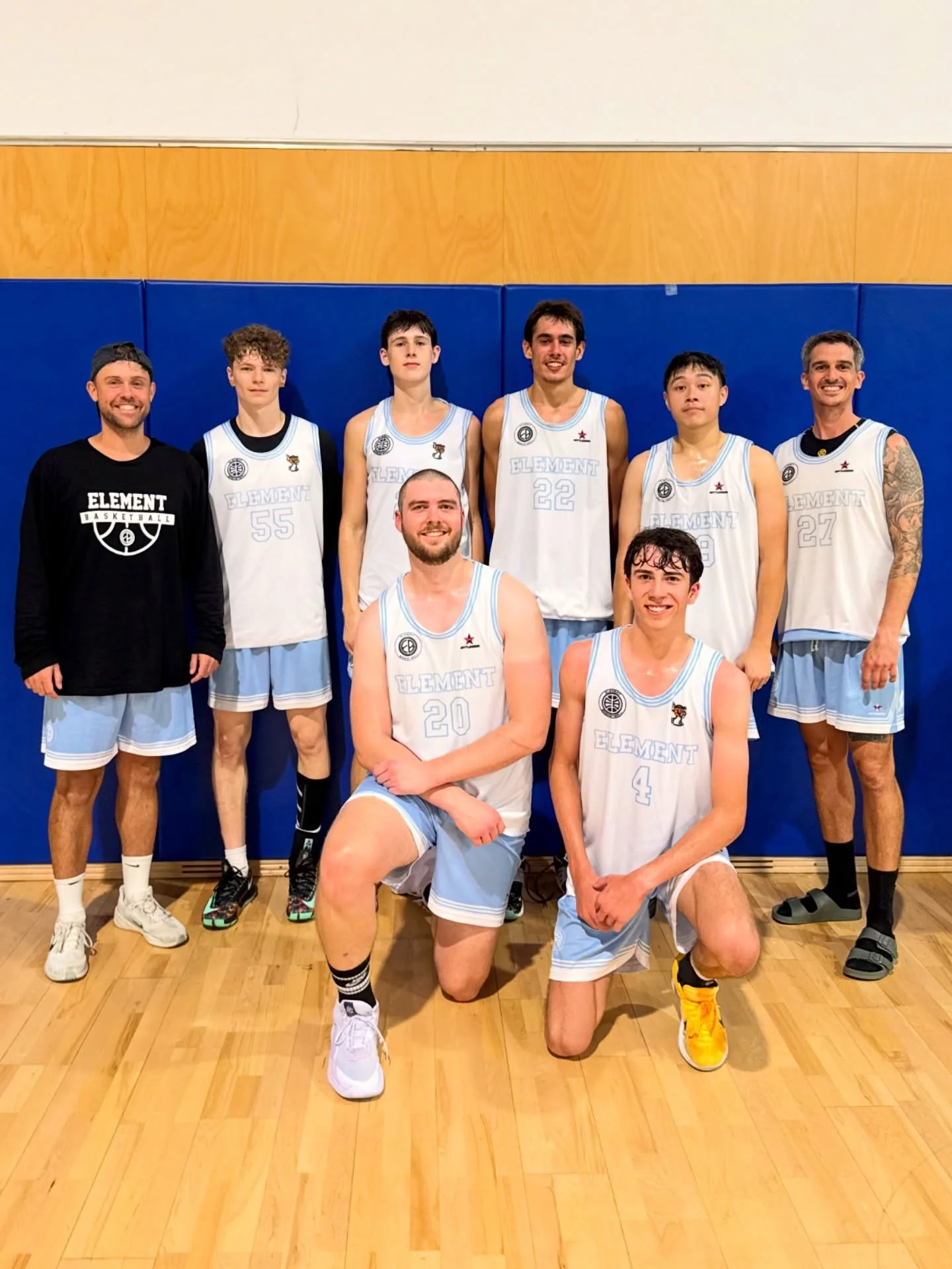 Element Basketball White
Summer 25/26 Northside Wizards Div 2 Premier league team.
(Missing a bunch of the lads)

The boys have cracked the top 6, finishing 5th and will be playing in the quarter finals. 

It&rsquo;s been awesome seeing this group of