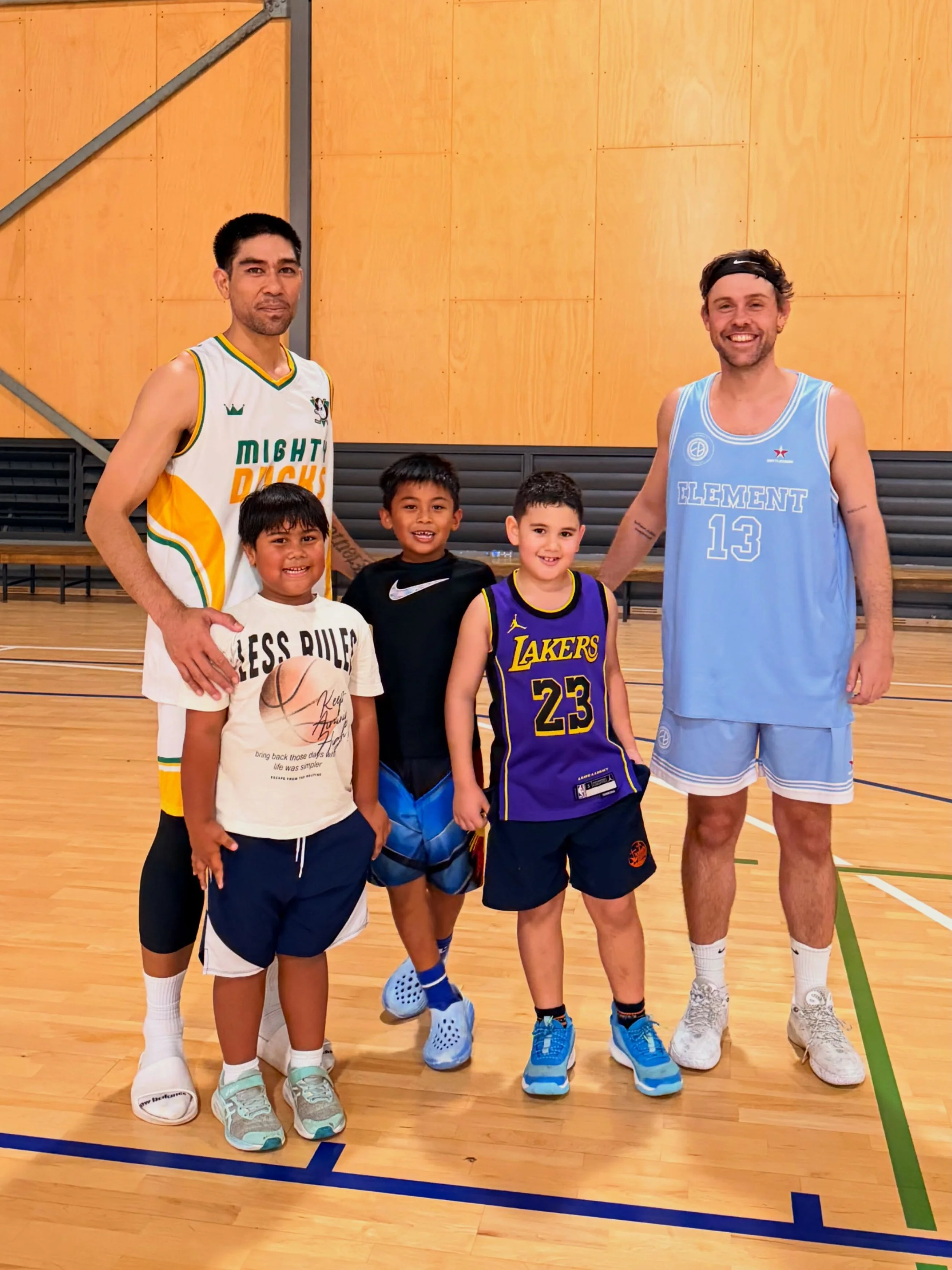 Shoutout to these Element Basketball hoopers (and @albany_creek_sharks U10 teammates) for coming out and supporting their coaches. The &ldquo;DEFENCE!&rdquo; chants certainly had Team Element Basketball playing their best defence of the season 😂🏀