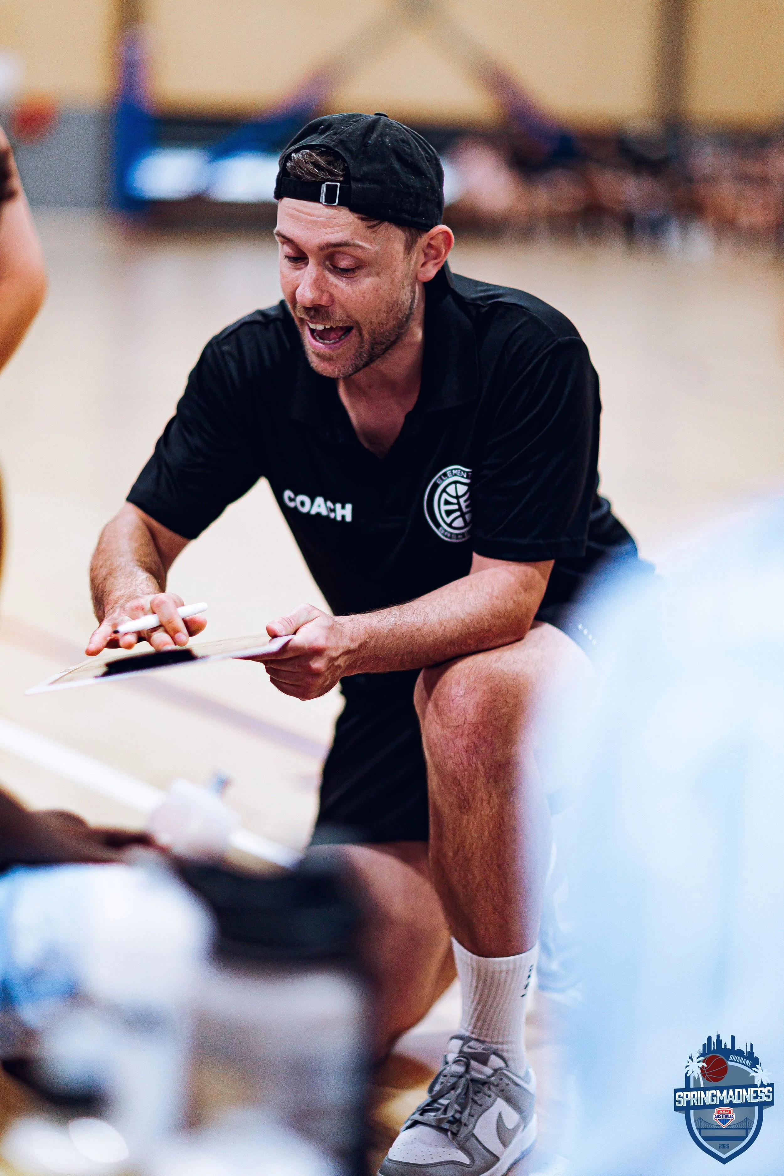 Coach Isaac from Element Basketball coaching.
