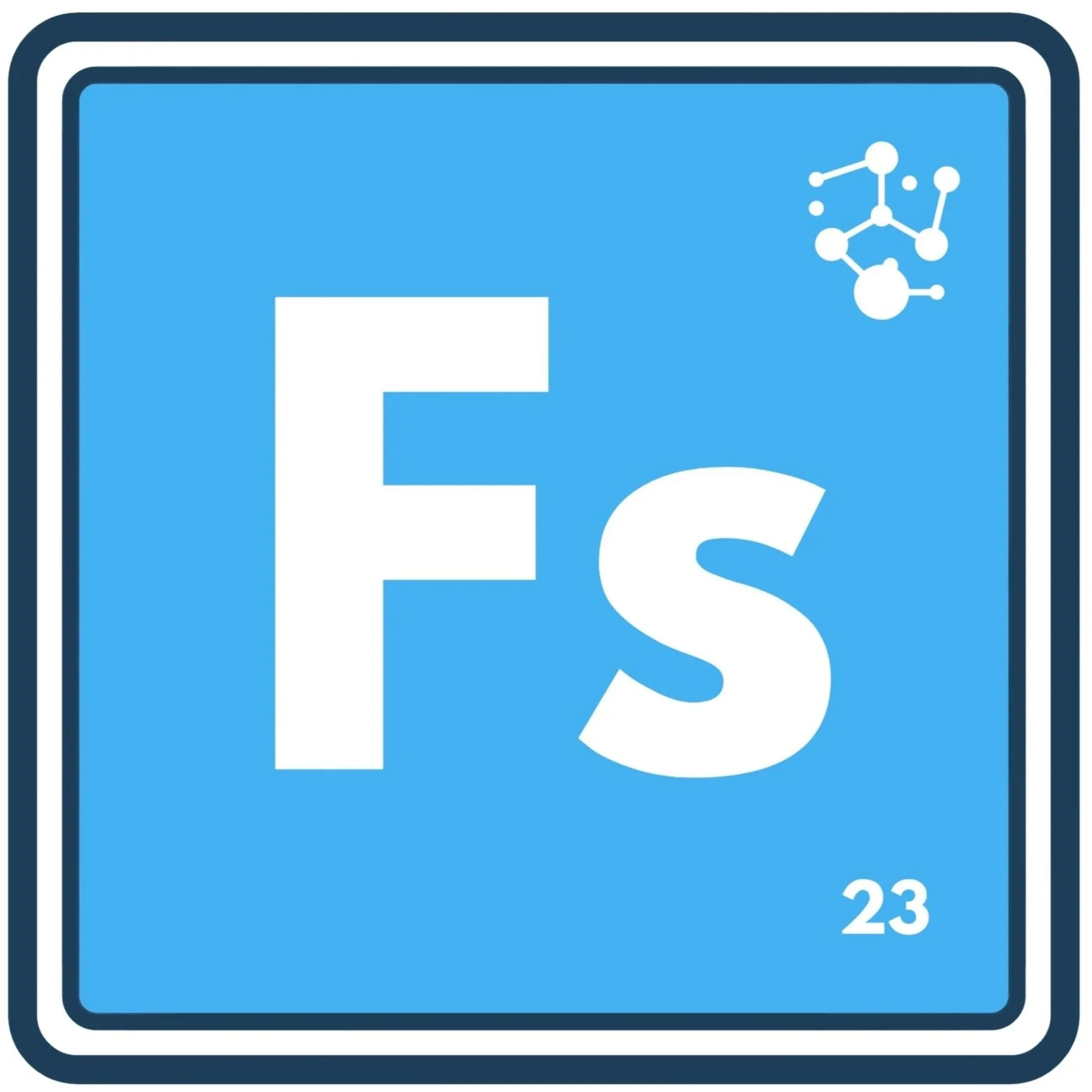 Formulate Success logo, an Fs periodic table element tile