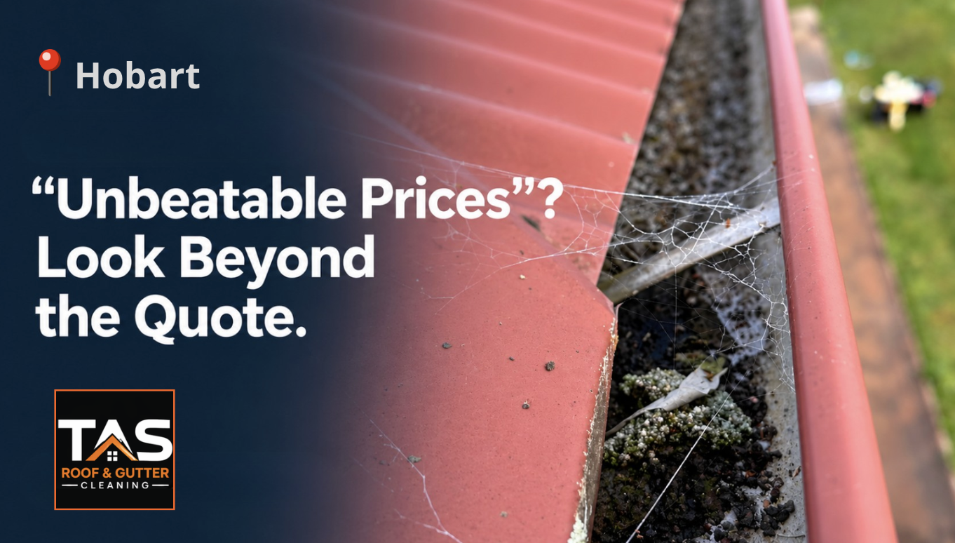Why "Unbeatable Prices" Should Scare You Away From a Gutter Cleaner in Hobart