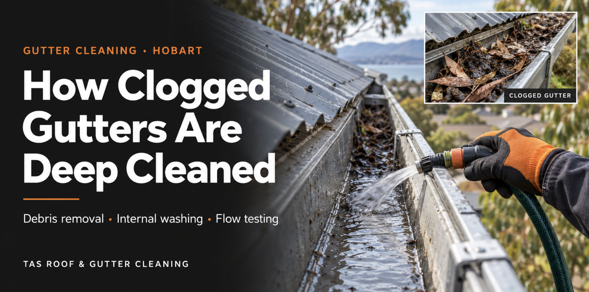 clogged gutters in hobart guide what to do