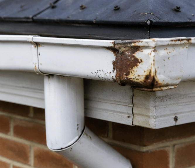 rusted-leaking-gutter-repair-launceston