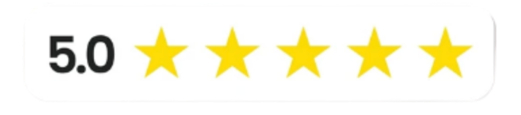 real review about the best hobart roof and gutter cleaning service in Tasmania. Product review with a 5-star rating displayed in yellow stars.