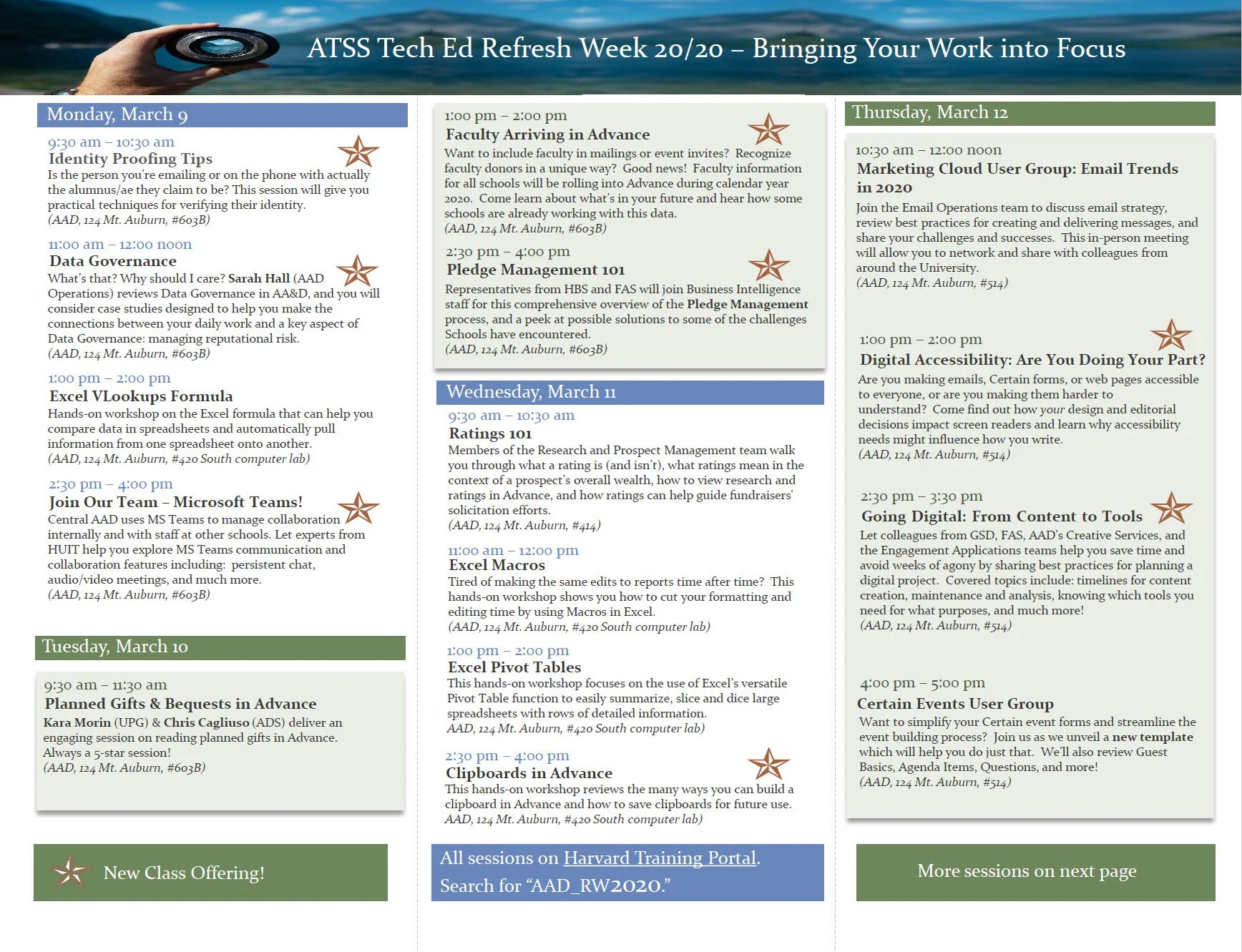 Refresh Week Brochure Example 1