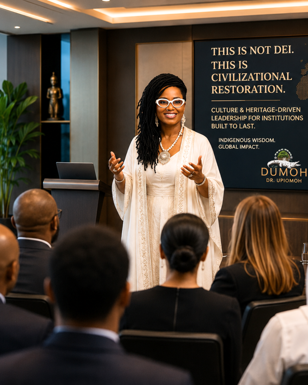 Host, DUMOH Live with Dr. Upiomoh — Indigenous Civilizational Educator, Heritage-Driven Leadership Strategist, and Charming Storyteller for Human Continuity