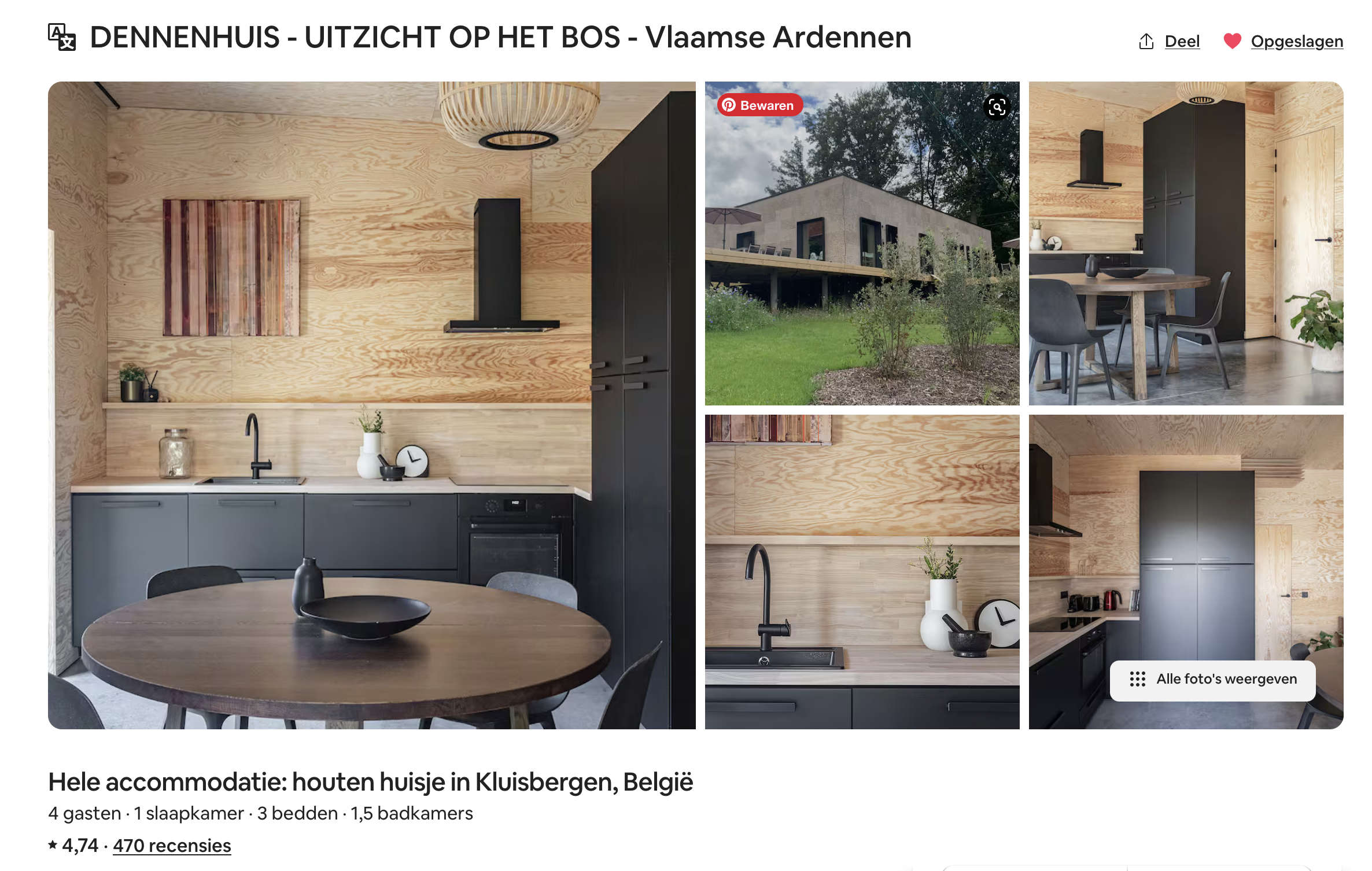 Totaalrenovatie conceptuele vakantiewoing met aantoonbare topverhuur op airbnb in Kluisbergen