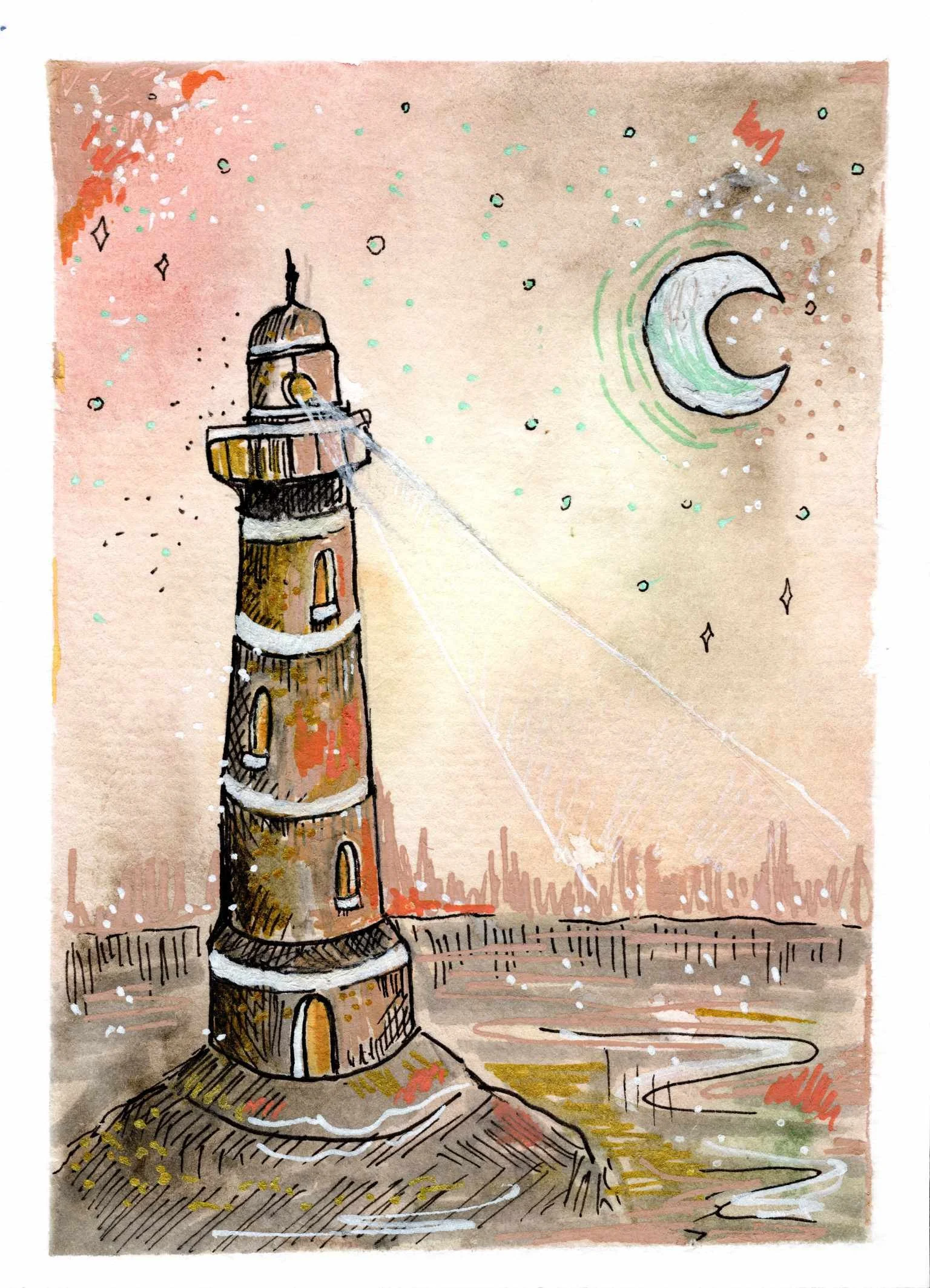 Leuchtturm – FineArt Kunstdruck – 13x18cm